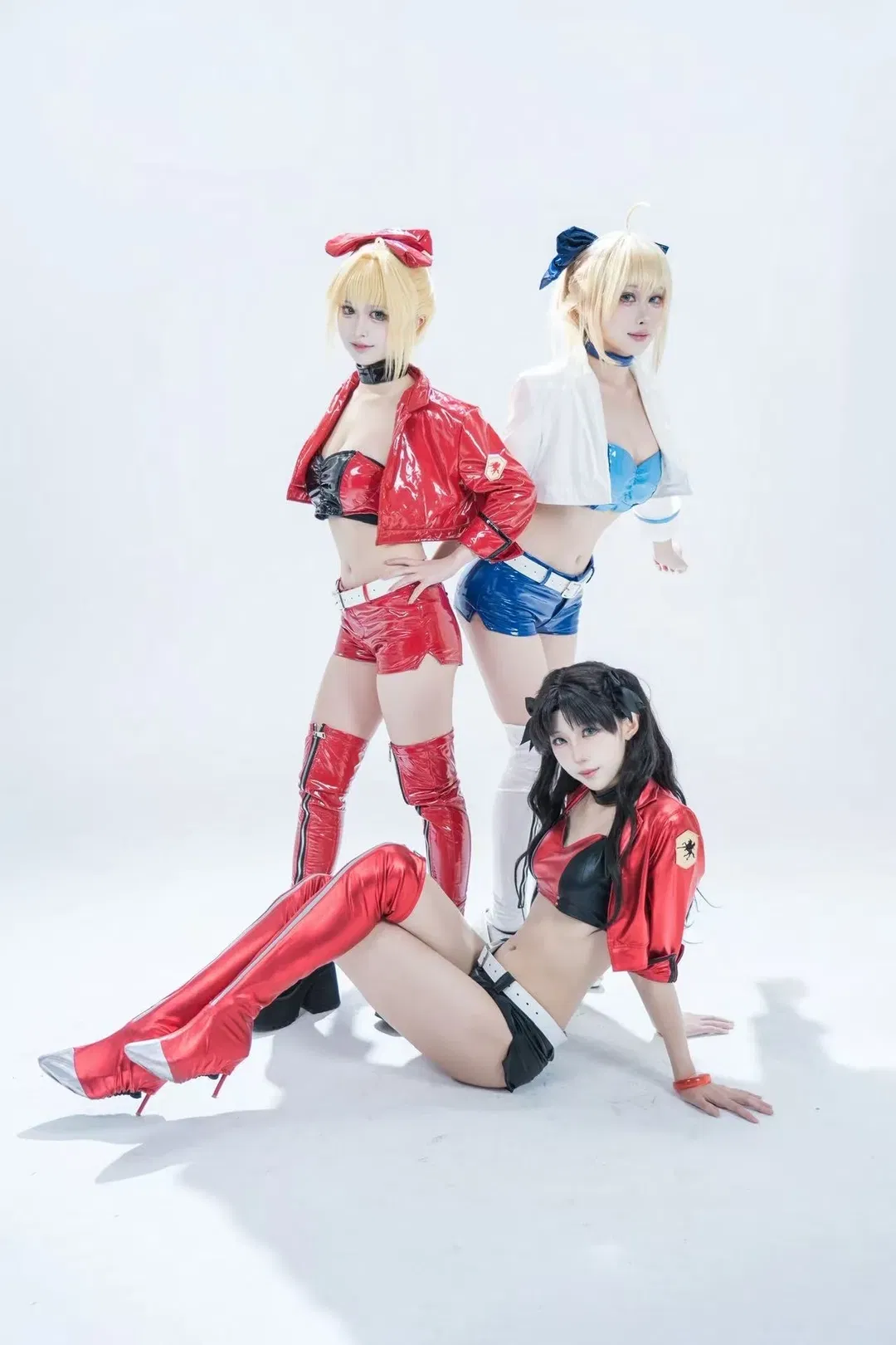 【Saber cos】FGO超模赛车团集结，红蓝阵营对决超吸睛 - 第 6 张