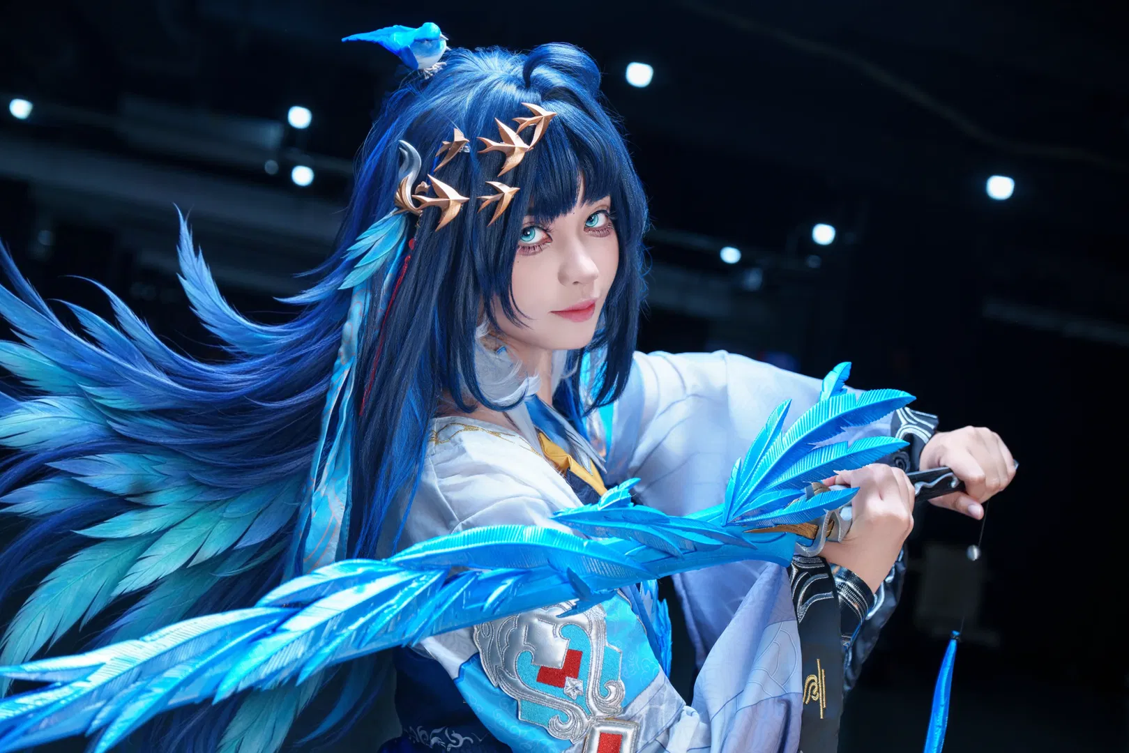 【秧秧玄翎cos】湛江漫展的蓝色飞鸟 - 第 2 张