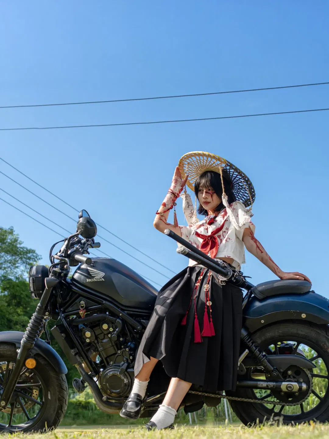 機車JK少女外景拍攝記錄 - 第 1 張