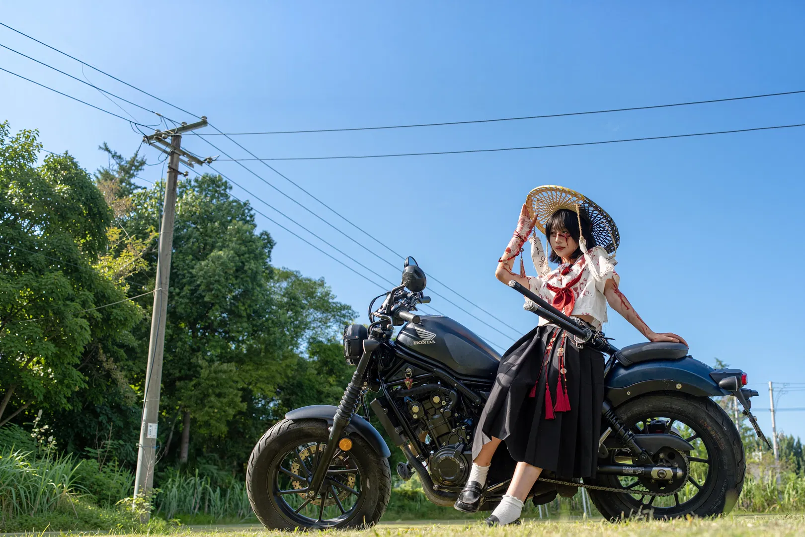 機車JK少女外景拍攝記錄 - 第 2 張
