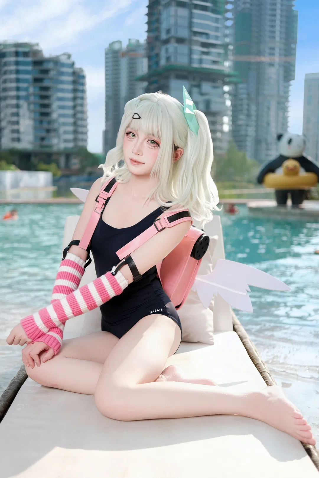 【千夏cos】絕區零泳池外景，夏日元氣滿點 - 第 2 張
