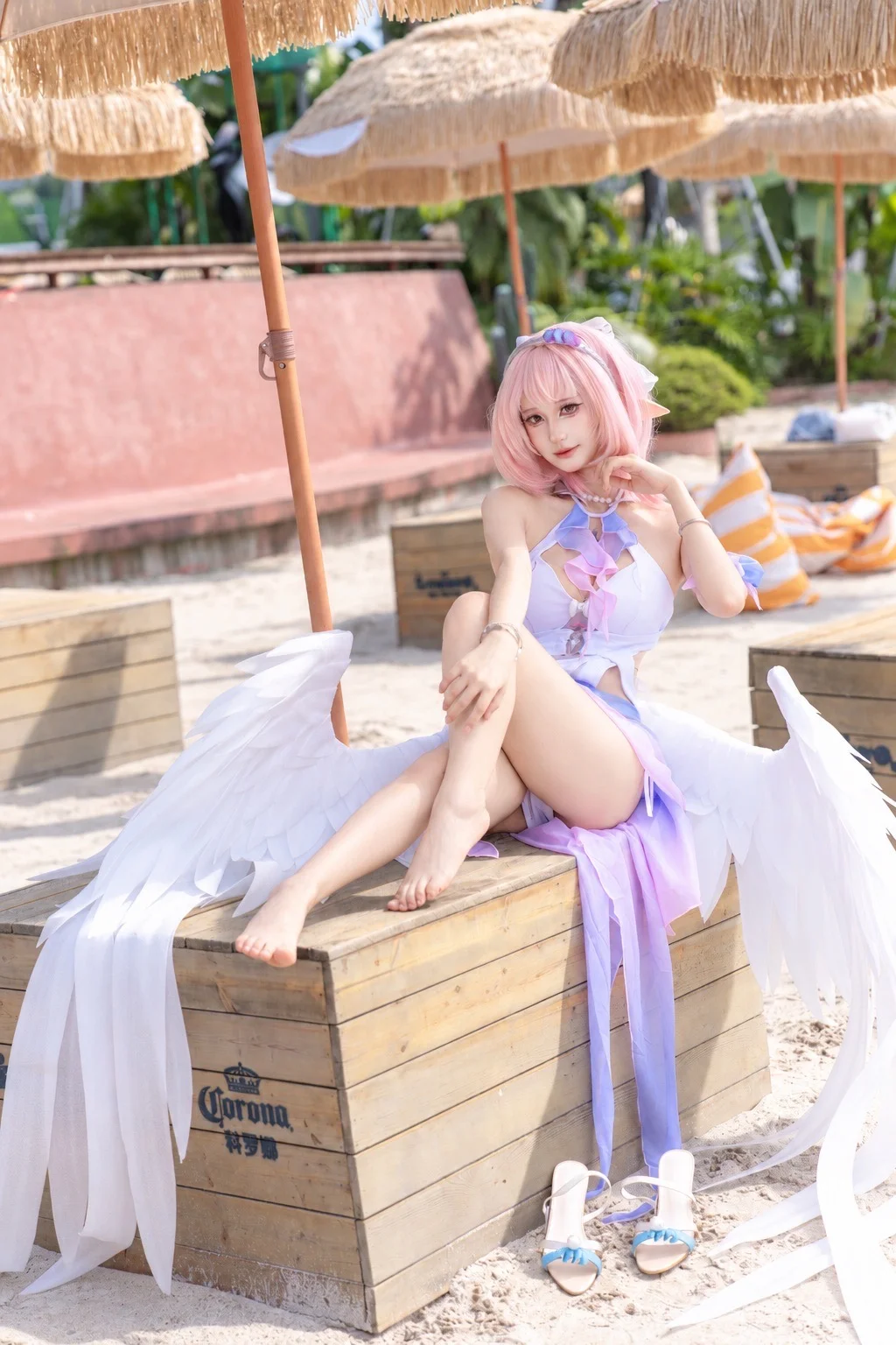 【蕾米埃尔cos】夏日沙滩上的精灵少女 - 第 3 张