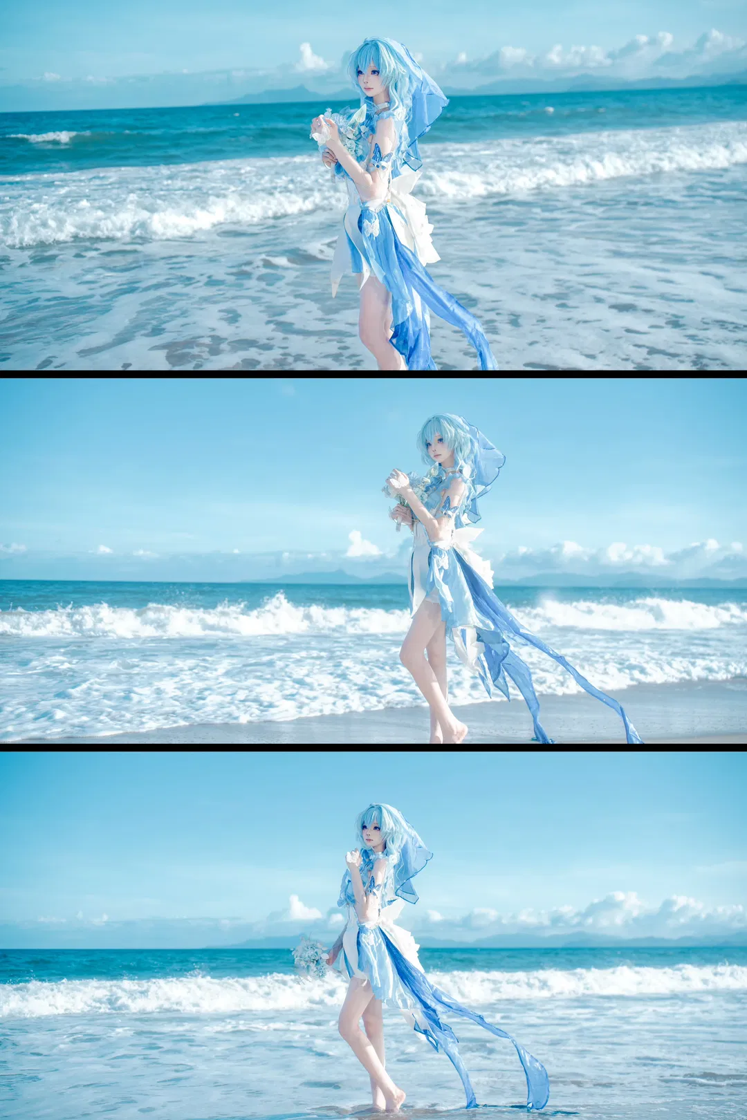 【守岸人cos】鳴潮海邊的風與藍色薄紗 - 第 1 張