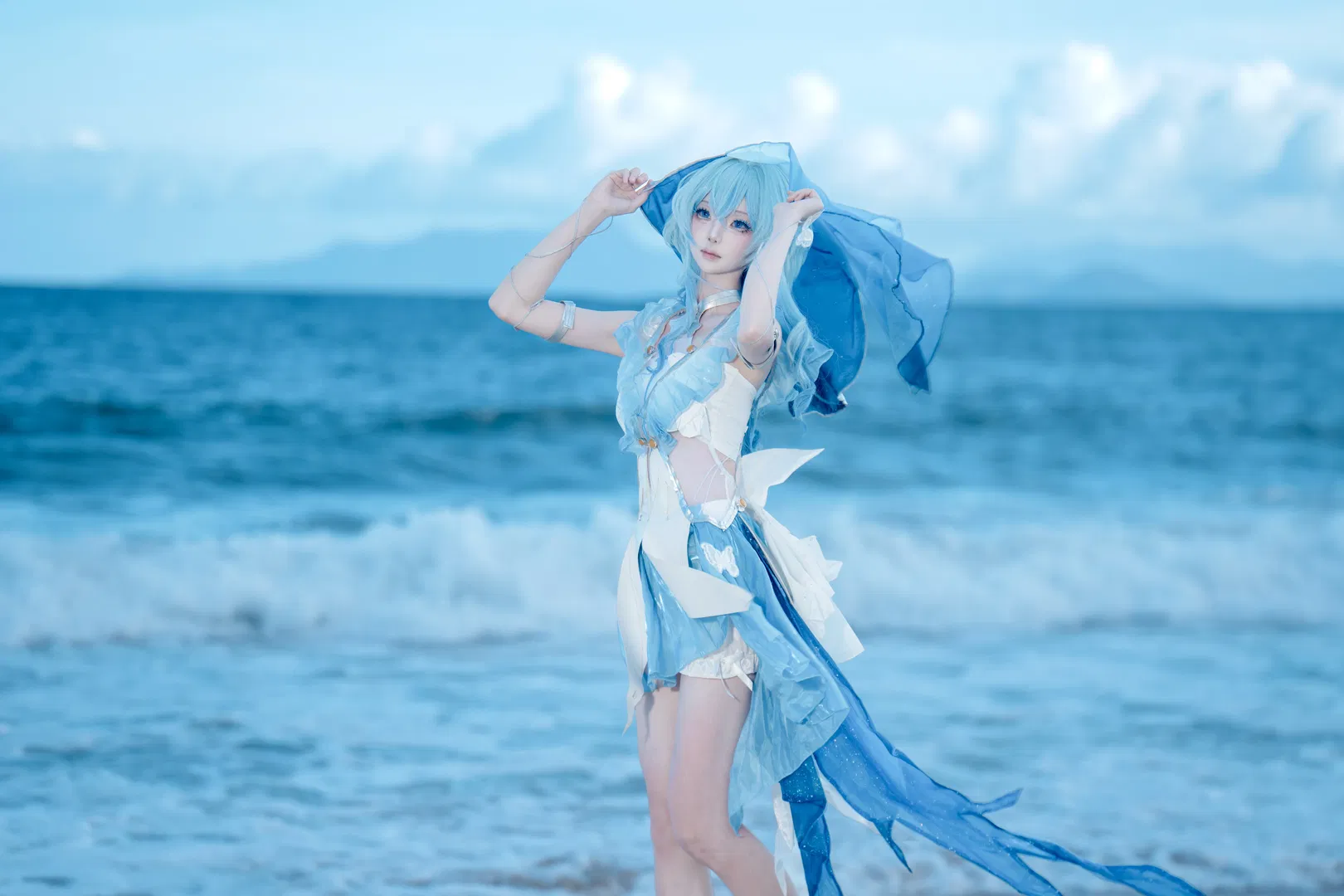 【守岸人cos】鳴潮海邊的風與藍色薄紗 - 第 3 張