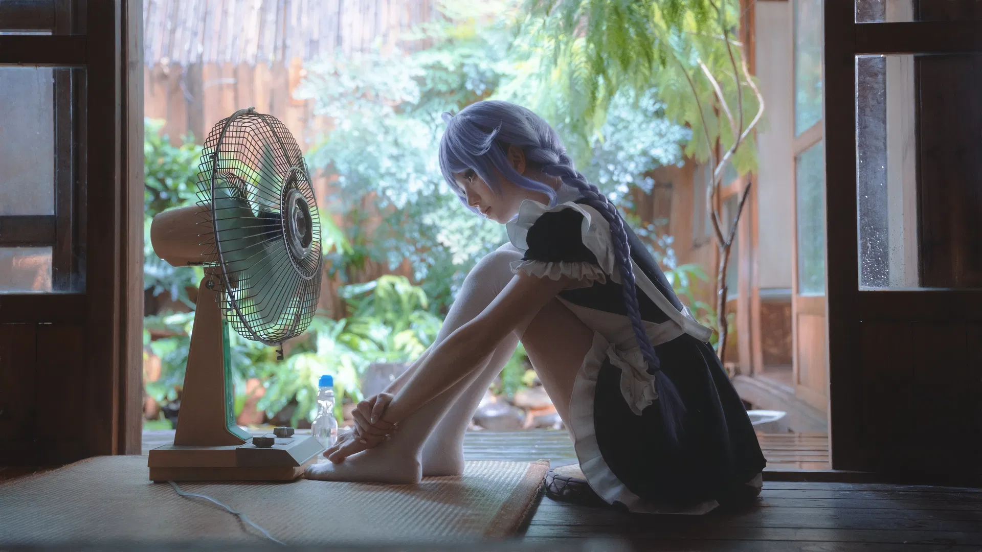 【洛琪希cos】无职转生 夏日庭院里的清凉女仆装 - 第 1 张
