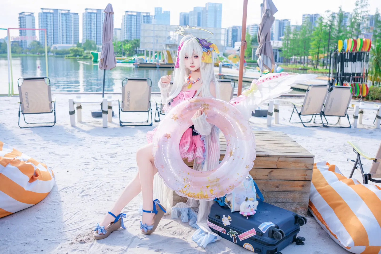 【水梓cos】夏日沙滩上的清透感 - 第 3 张