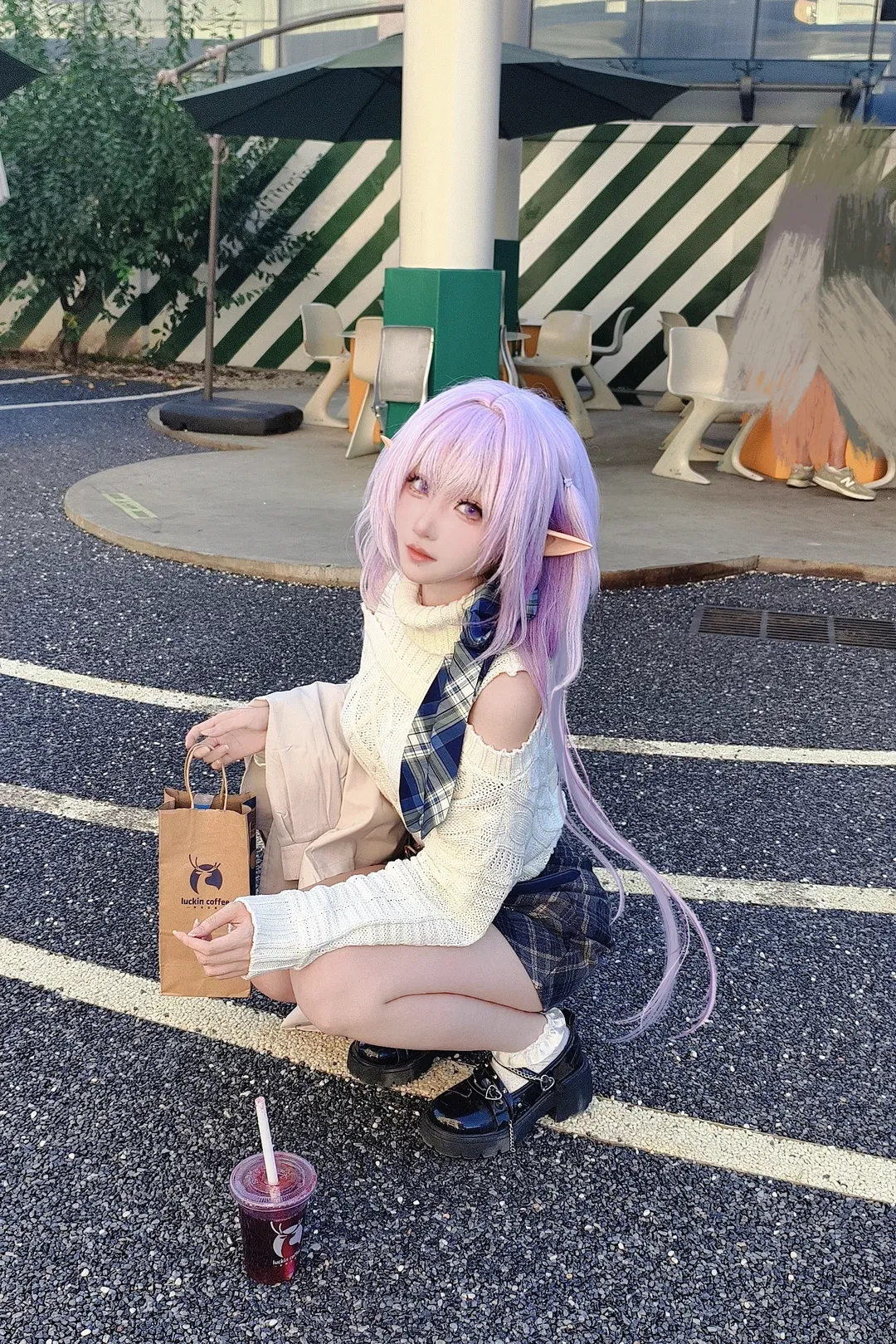 【遐蝶cos】崩坏星穹铁道瑞幸联动拍摄记录 - 第 2 张