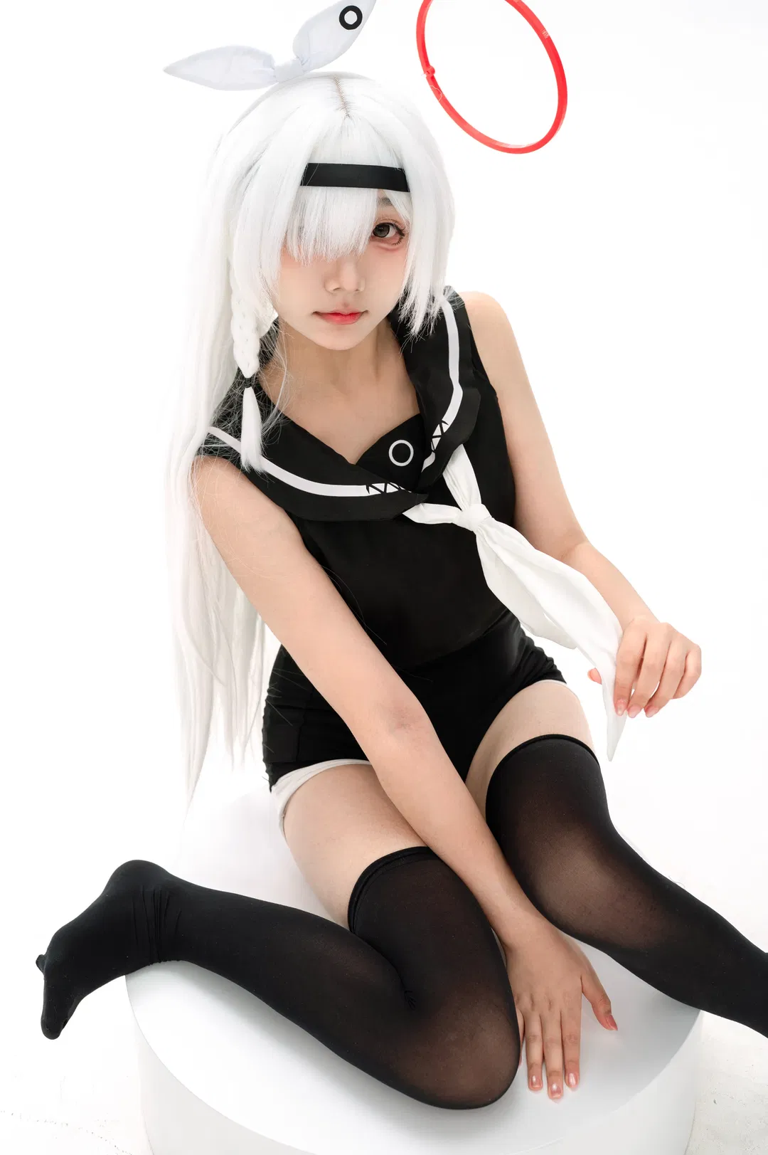 【普拉娜cos】碧蓝档案白棚水手服写真日常 - 第 2 张