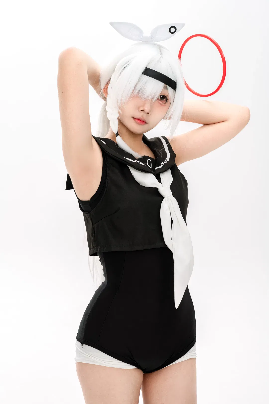 【普拉娜cos】碧蓝档案白棚水手服写真日常 - 第 3 张