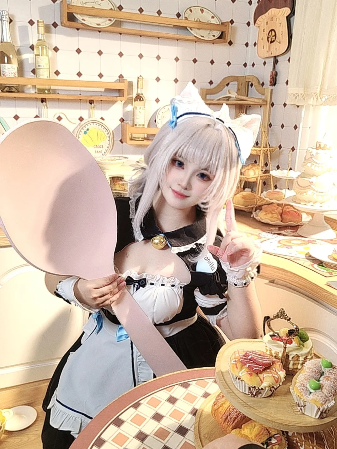 香子兰cos 猫娘乐园女仆装拍摄 - 第 3 张