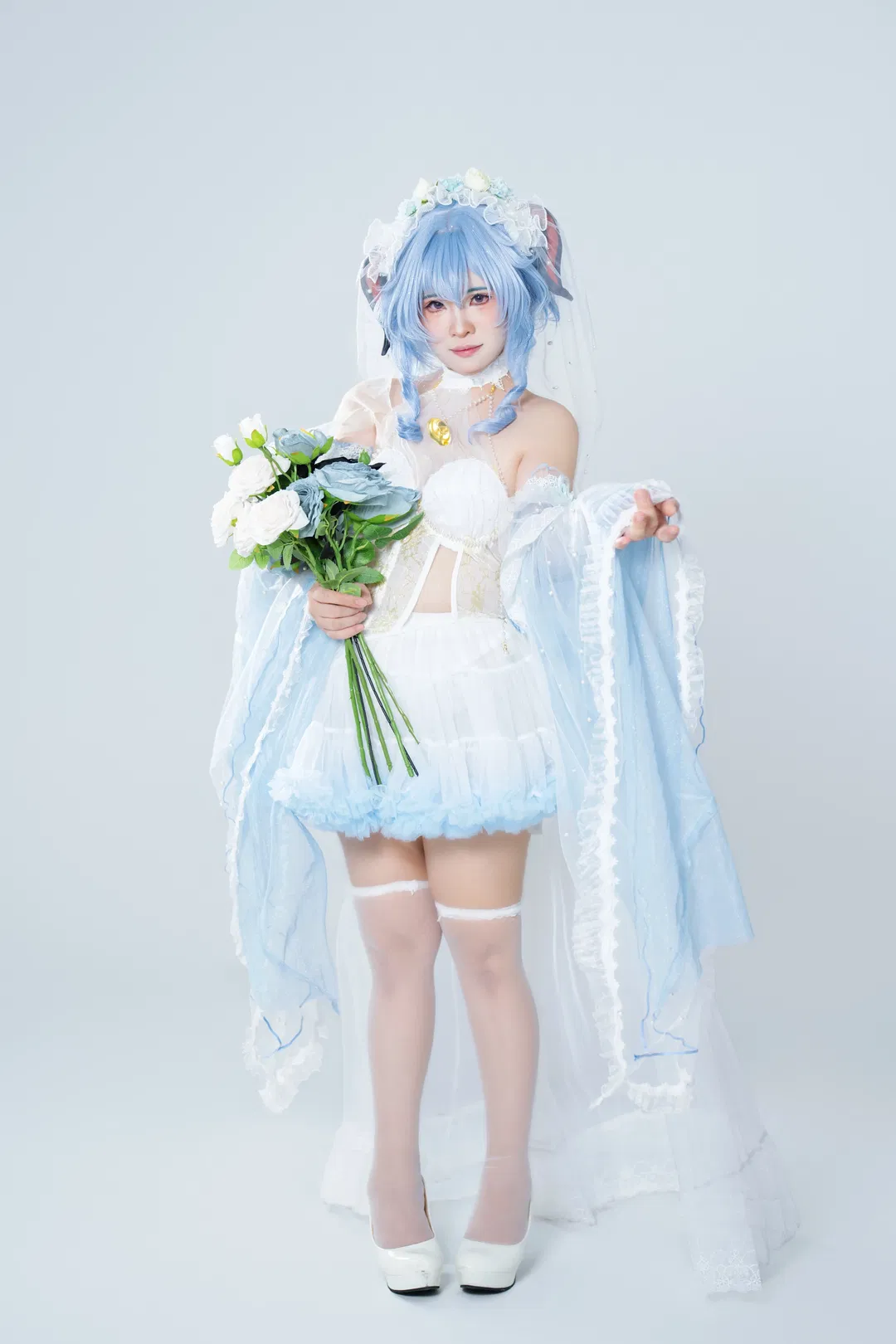 【甘雨cos】原神 白棚里的那一抹蓝 - 第 3 张