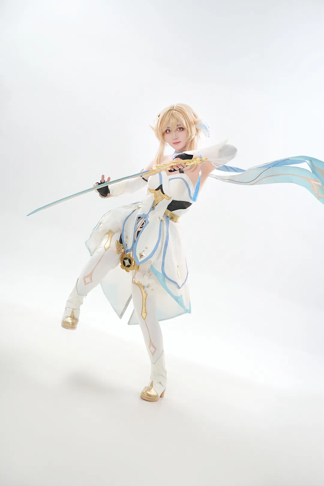【荧cos】原神旅行者荧的剑士造型拍摄分享 - 第 3 张