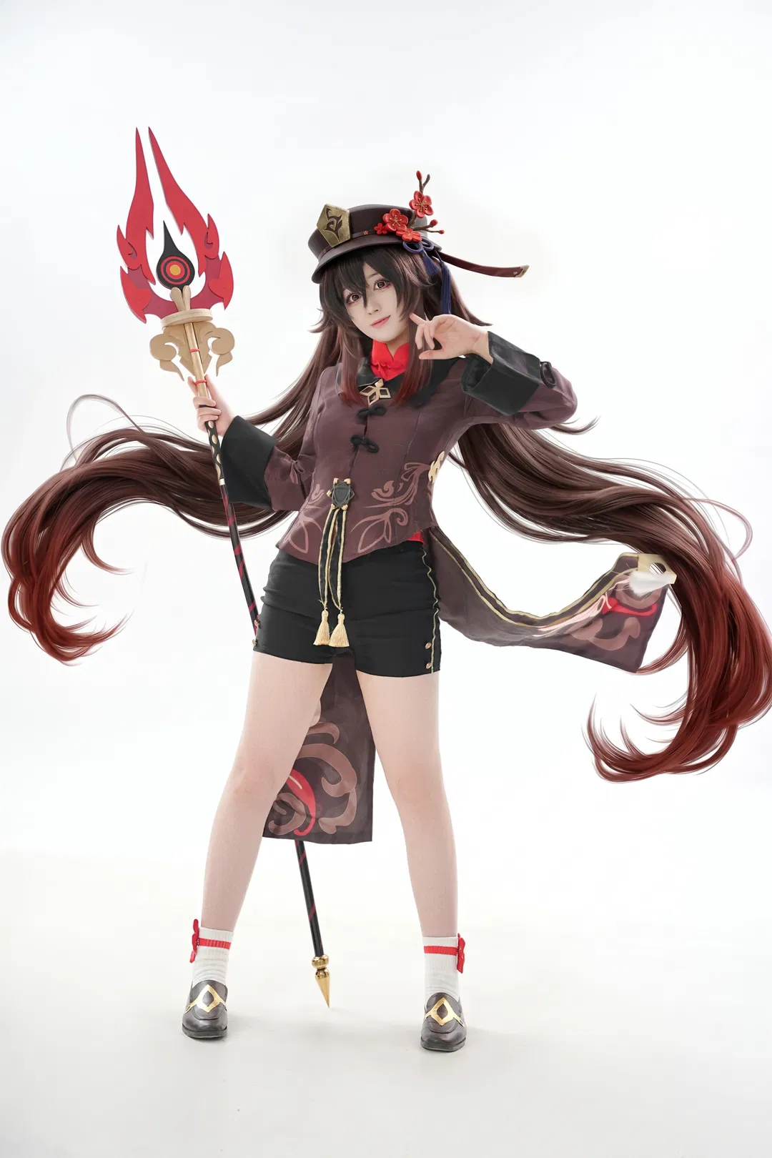 【胡桃cos】原神往生堂堂主，手持护摩之杖登场 - 第 3 张