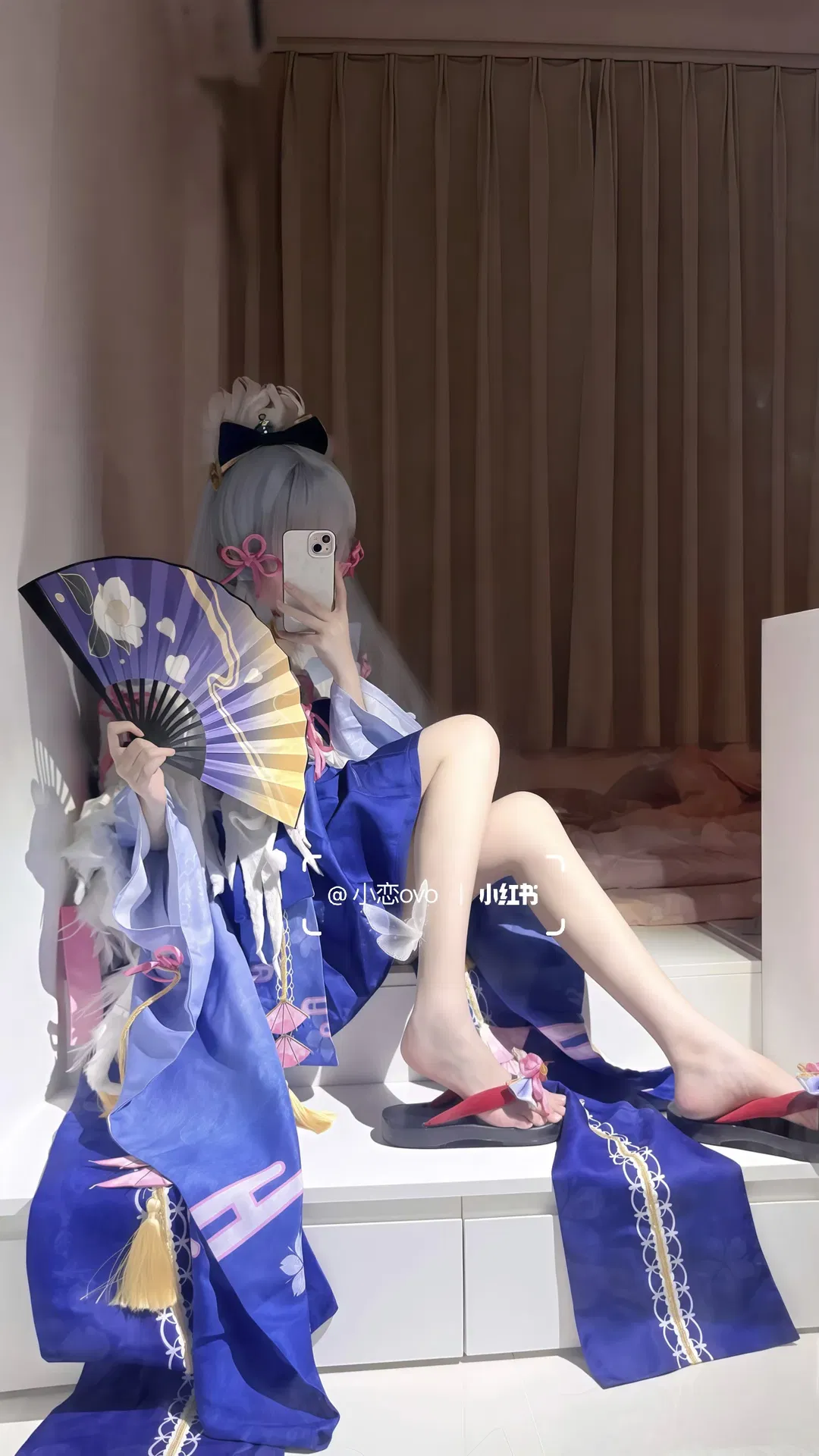 神里绫华cos 原神 白鹭樱华 迟到的生日祝福 - 第 1 张