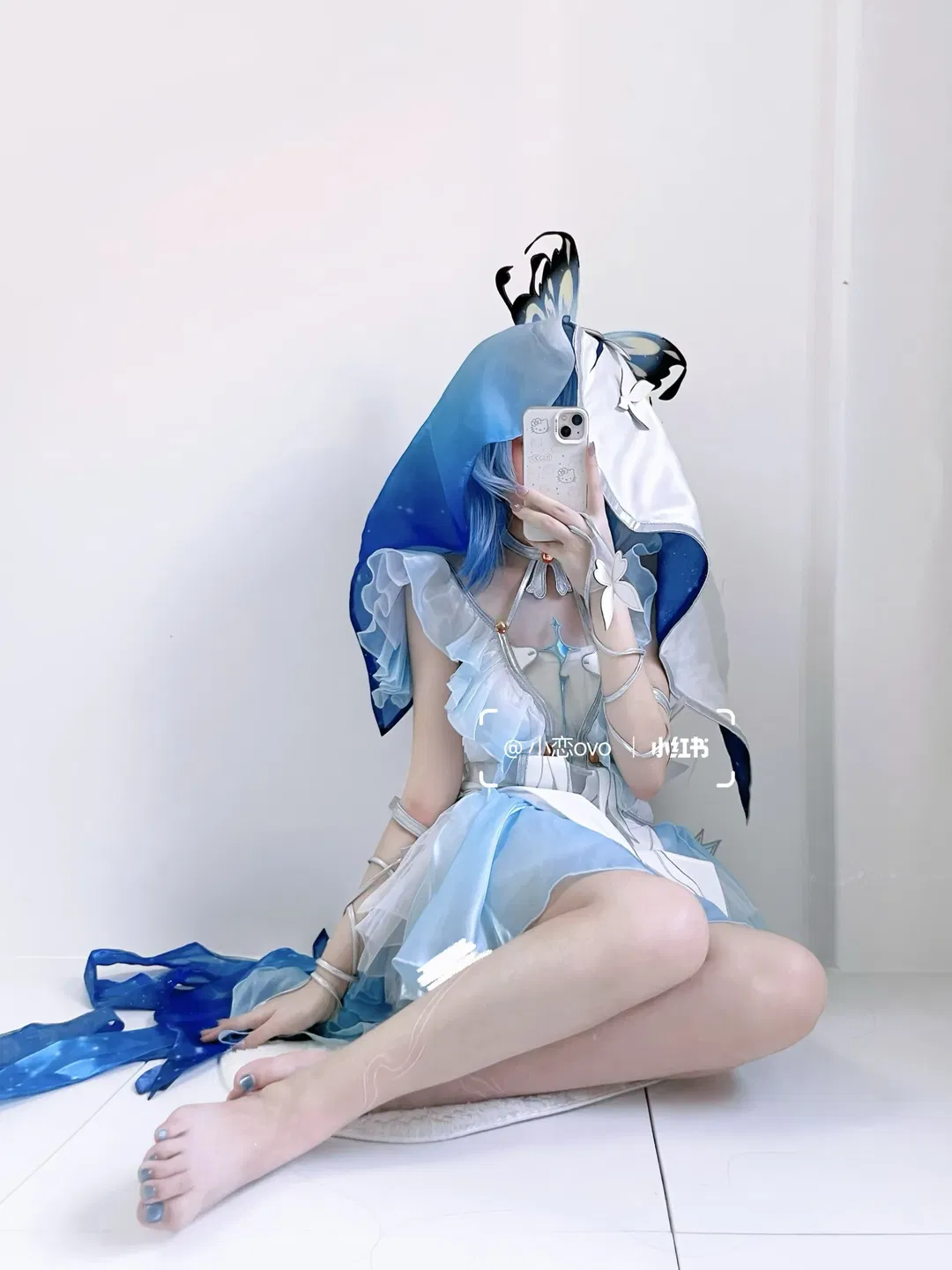 【守岸人cos】蓝白冷调穿搭与同色系穿戴甲的搭配分享 - 第 1 张