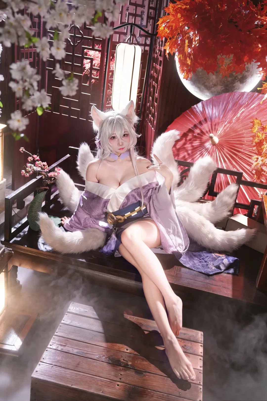 【白凤cos】紫白和风与白狐的幻境 - 第 1 张