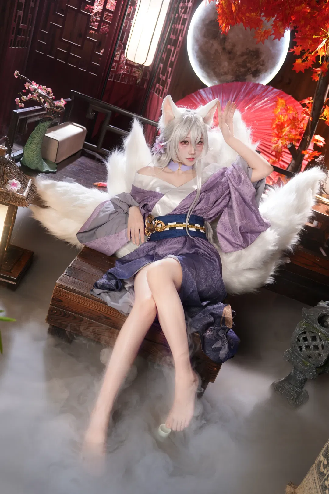 【白凤cos】紫白和风与白狐的幻境 - 第 2 张