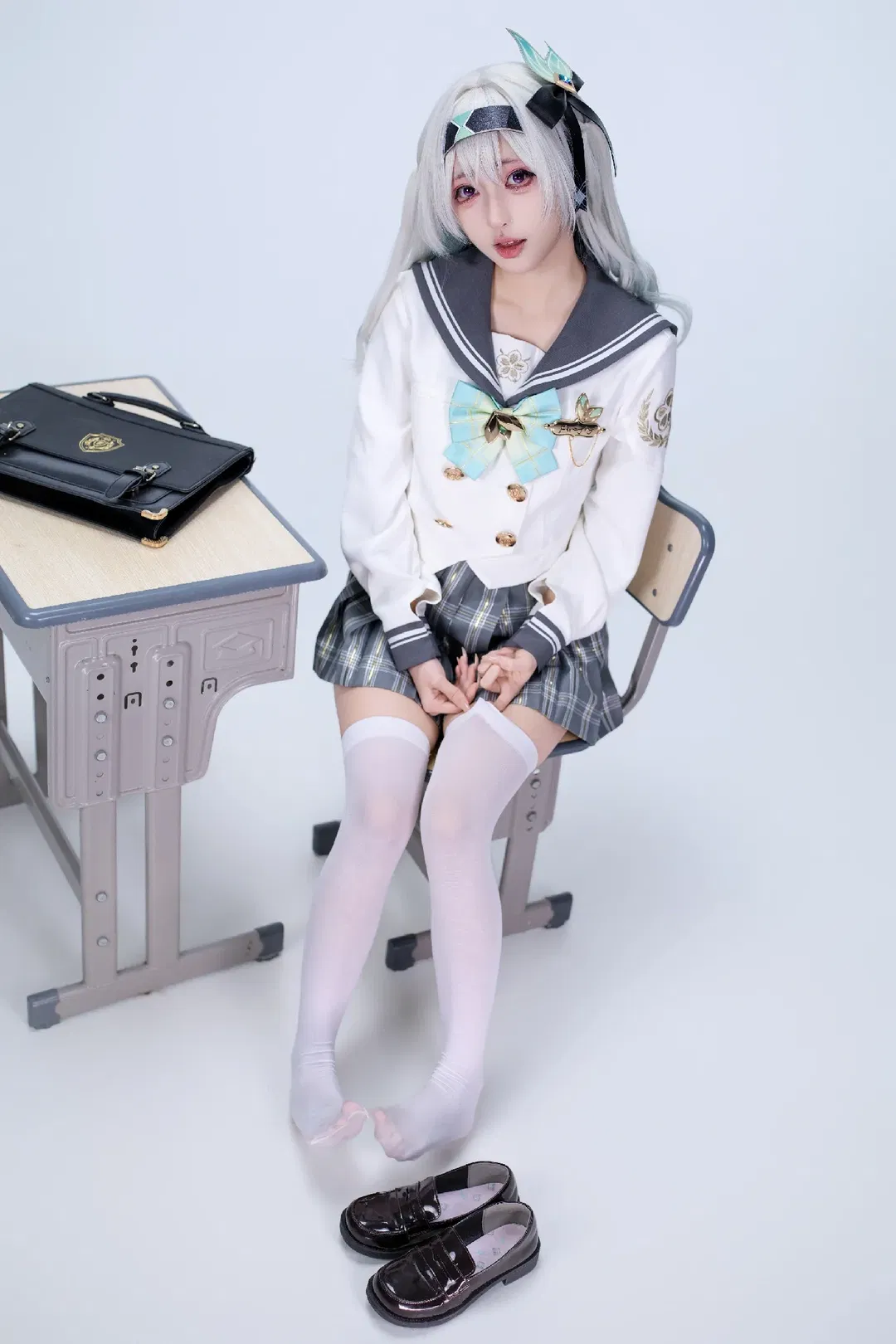 【流萤cos】崩坏星穹铁道校园制服拍摄记录 - 第 1 张