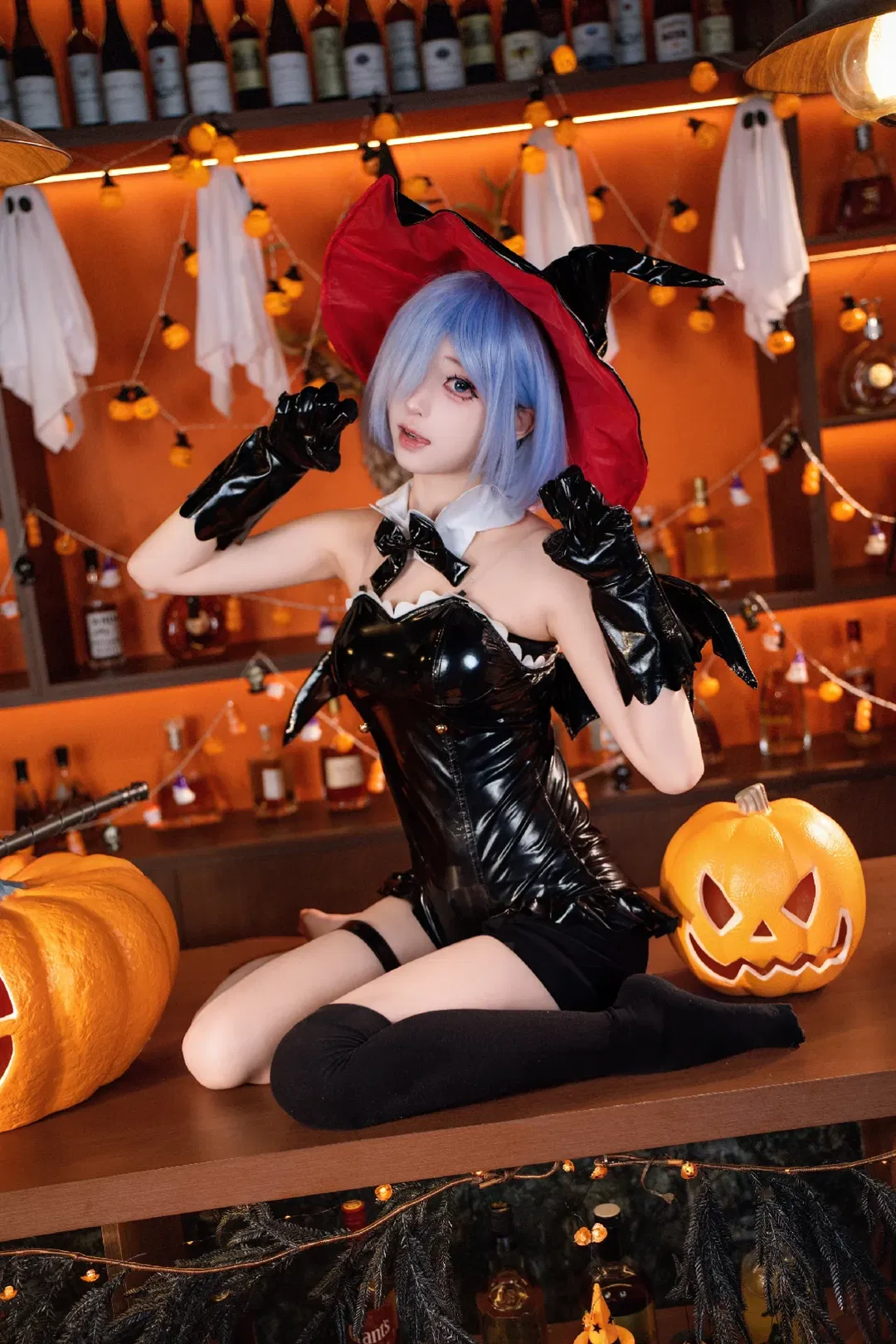【蕾姆cos】万圣节化身小恶魔女巫 - 第 3 张