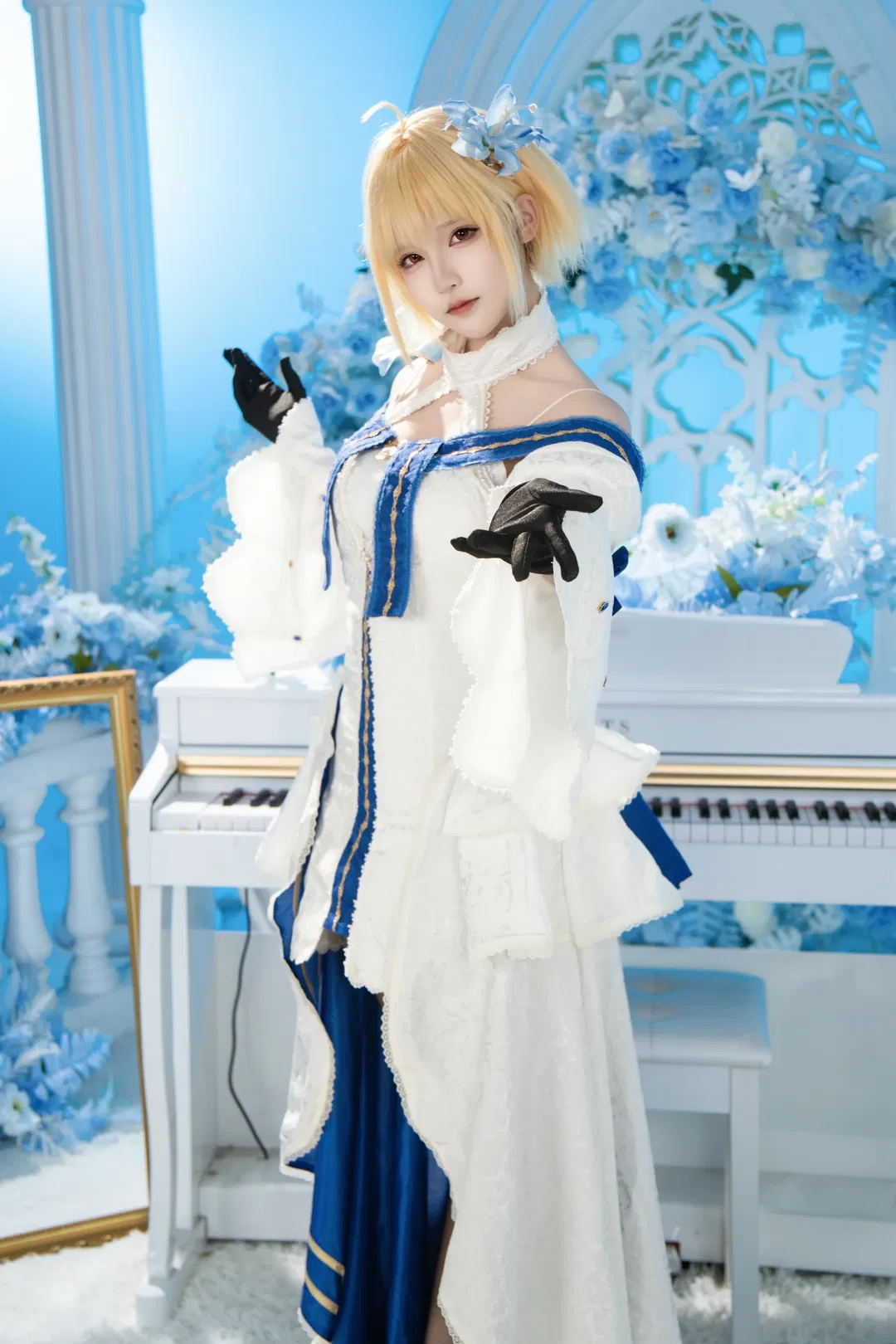 【爱尔奎特cos】FGO蓝白洋装的优雅与张力 - 第 3 张