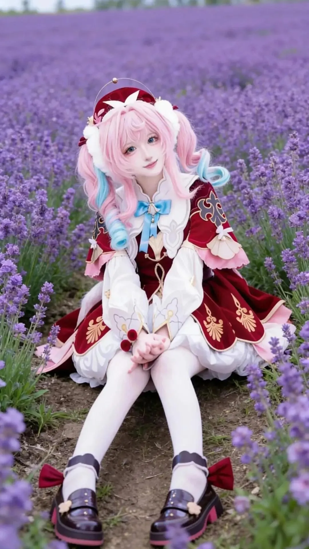 【风堇cos】崩坏星穹铁道在薰衣草田里的梦幻还原 - 第 1 张