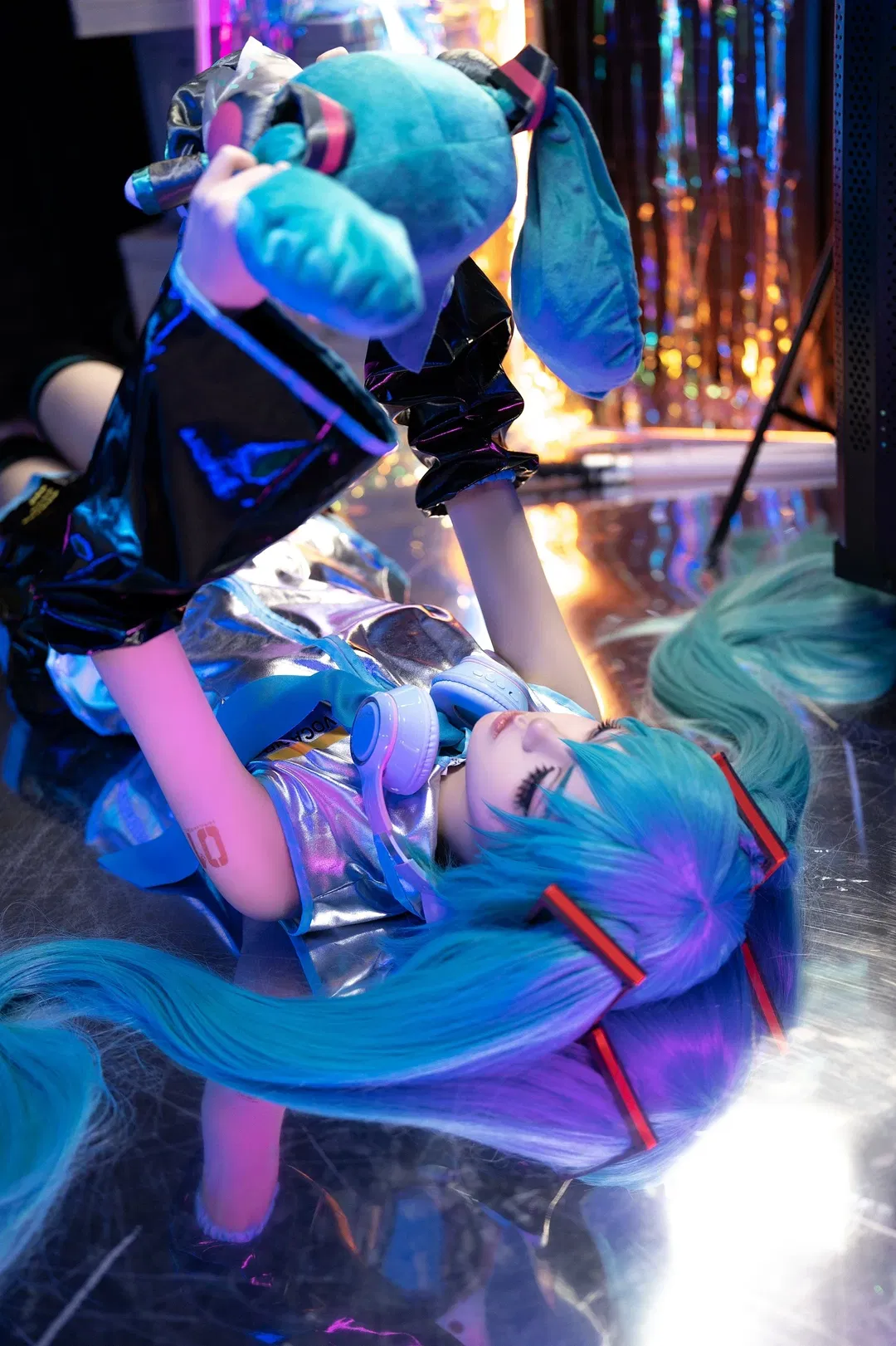 【初音未来cos】赛博朋克未来世界的蓝色双马尾 - 第 3 张