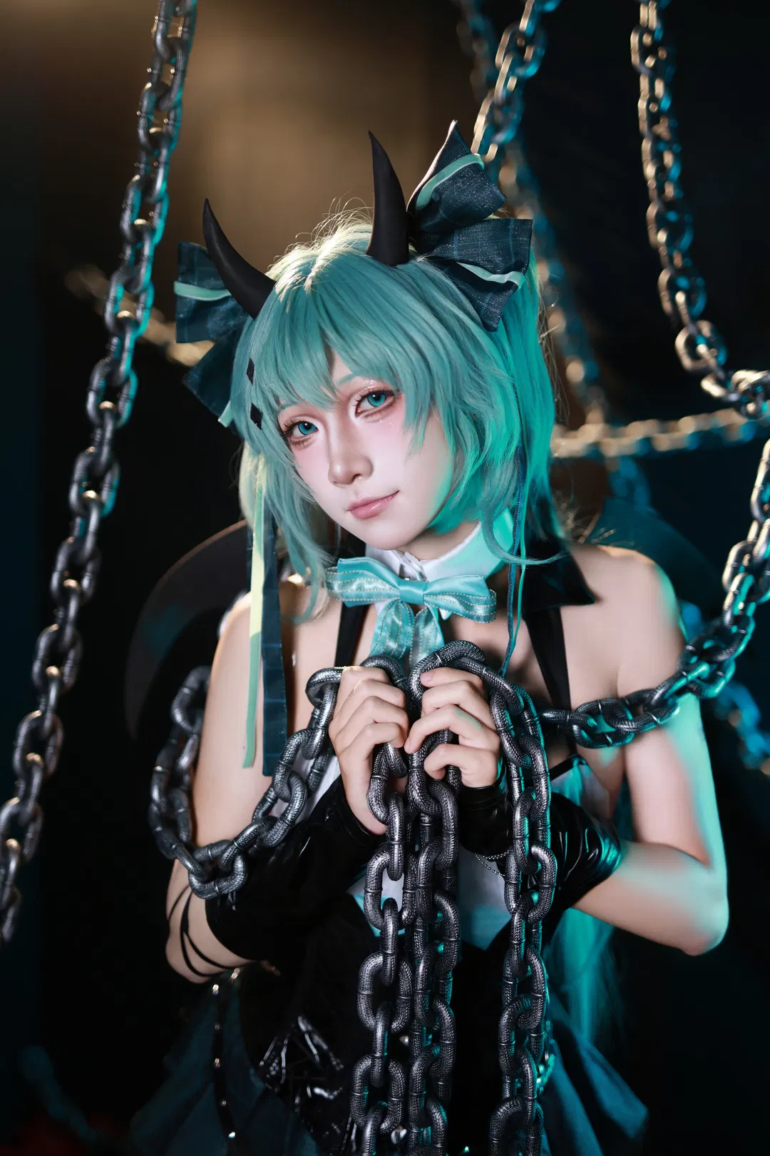 【初音小浣熊cos】初始之音响彻未来的暗黑小恶魔 - 第 1 张