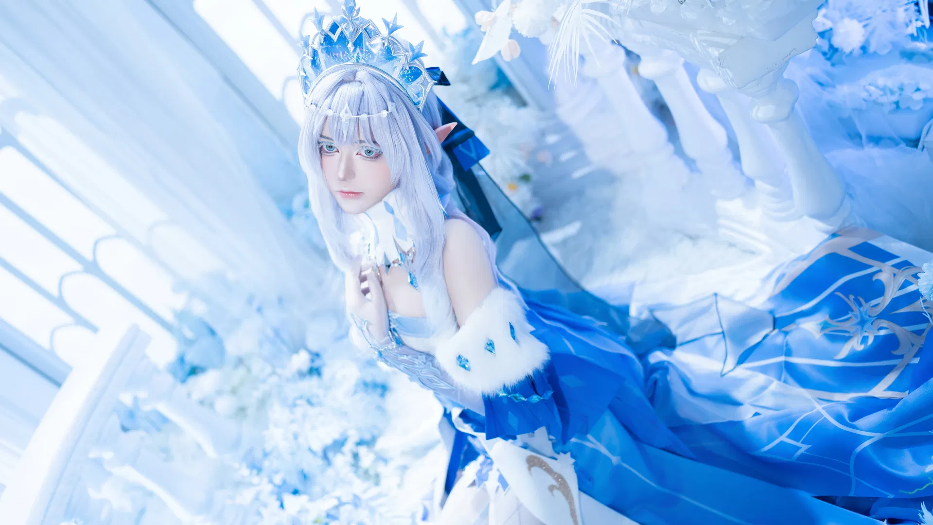 【安娜丝塔夏cos】原神冰神的冰雪之境 - 第 1 张