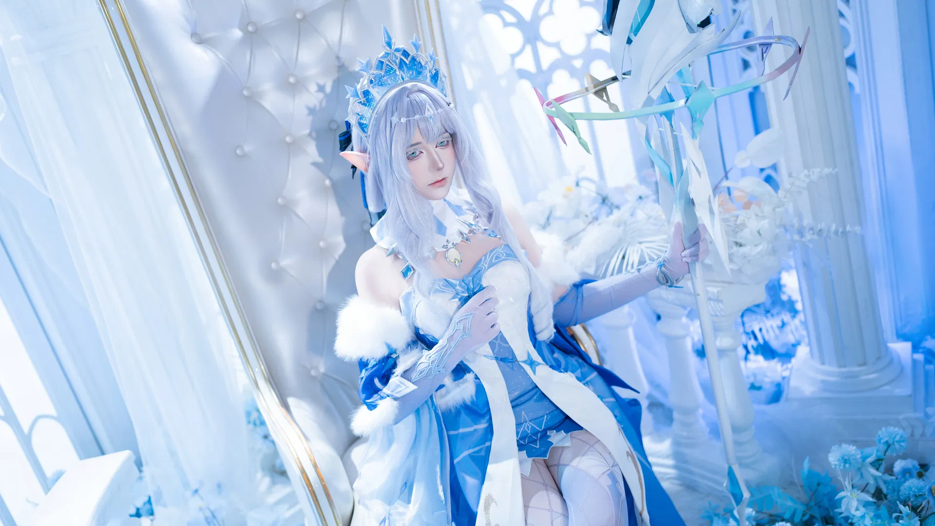 【安娜丝塔夏cos】原神冰神的冰雪之境 - 第 2 张