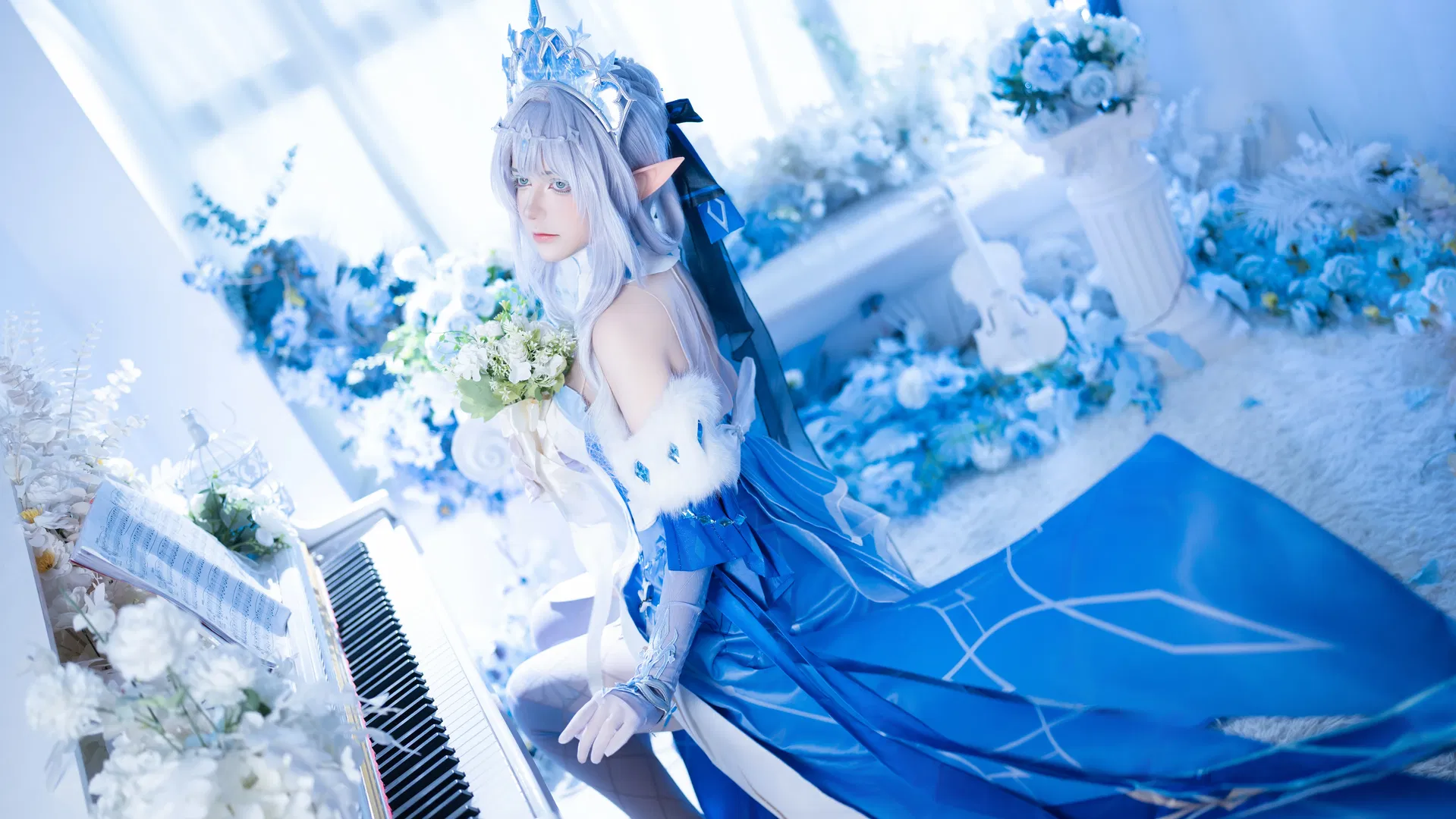 【安娜丝塔夏cos】原神冰神的冰雪之境 - 第 3 张
