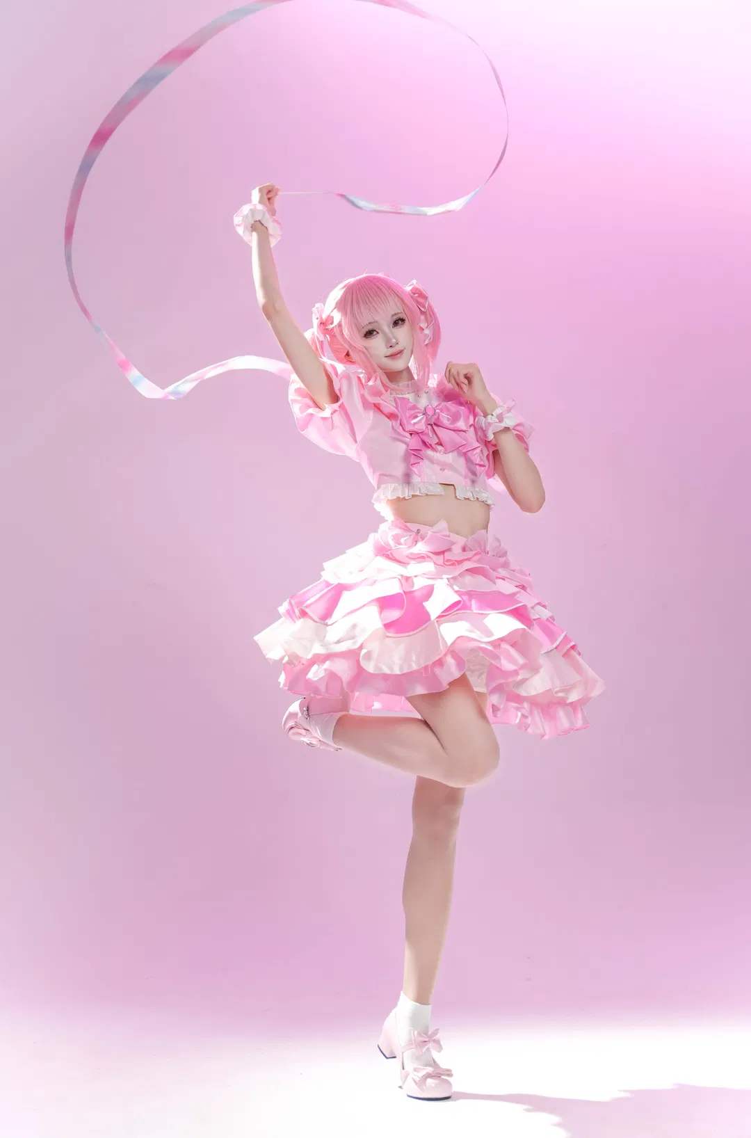【鹿目圆cos】魔法少女小圆打歌服，活力满满的动态全记录 - 第 2 张