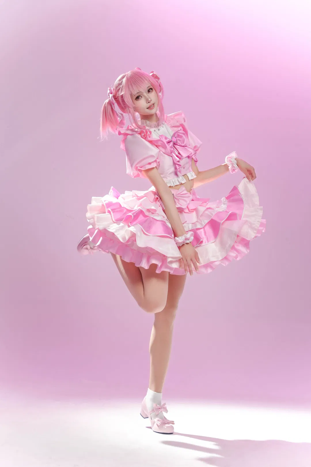 【鹿目圆cos】魔法少女小圆打歌服，活力满满的动态全记录 - 第 4 张