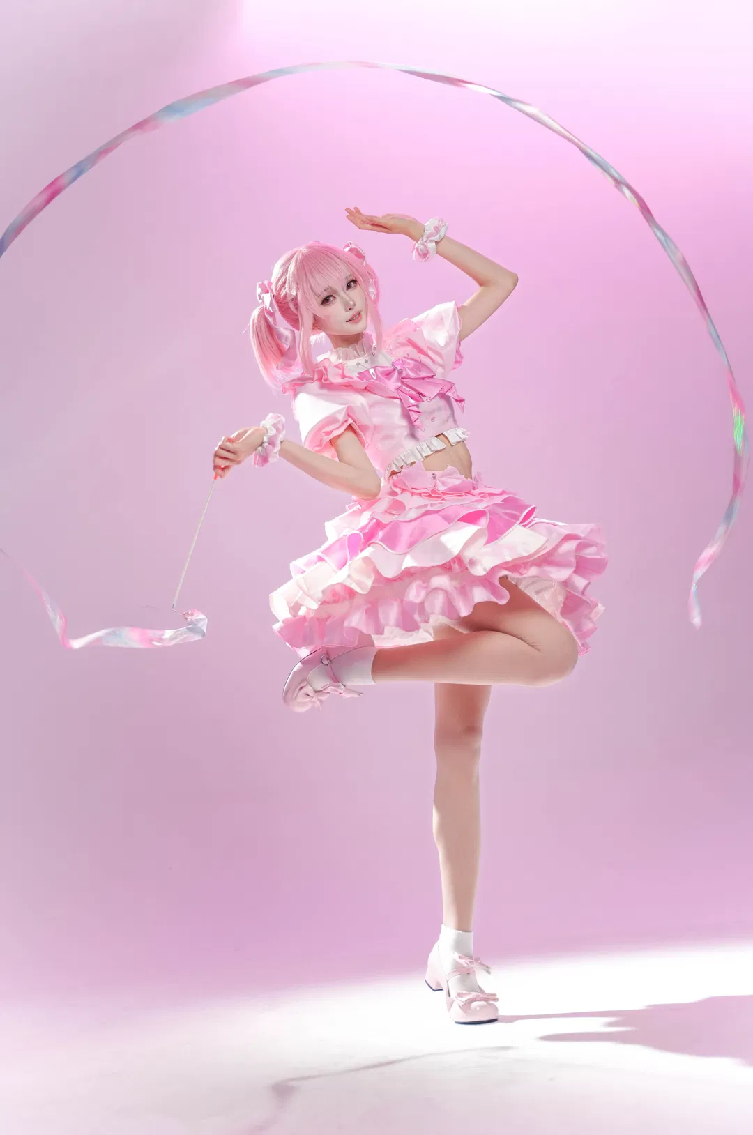 【鹿目圆cos】魔法少女小圆打歌服，超完整的活力动态动作参考 - 第 3 张