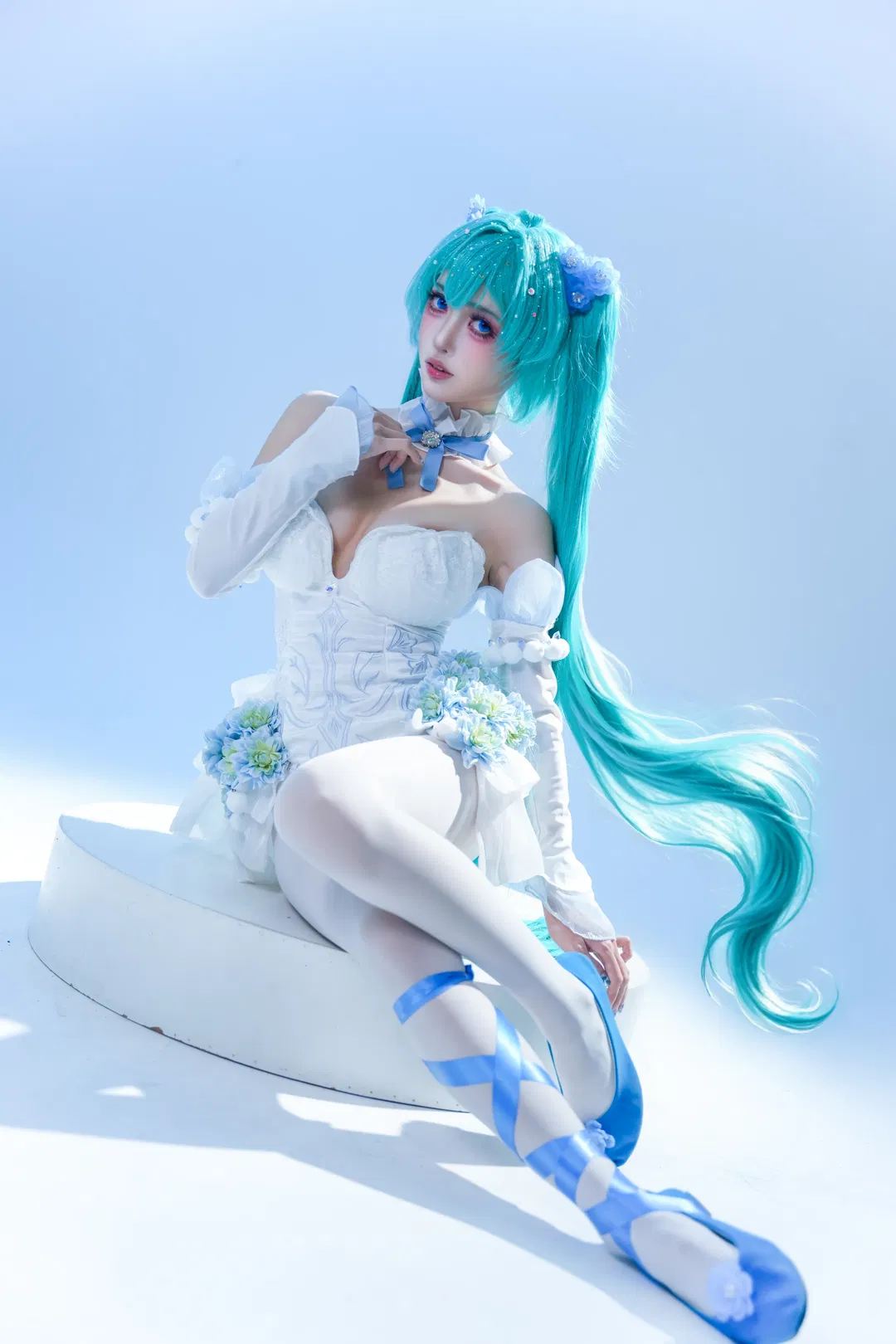 【初音未来cos】粉蝶花精灵的梦幻舞台感 - 第 10 张
