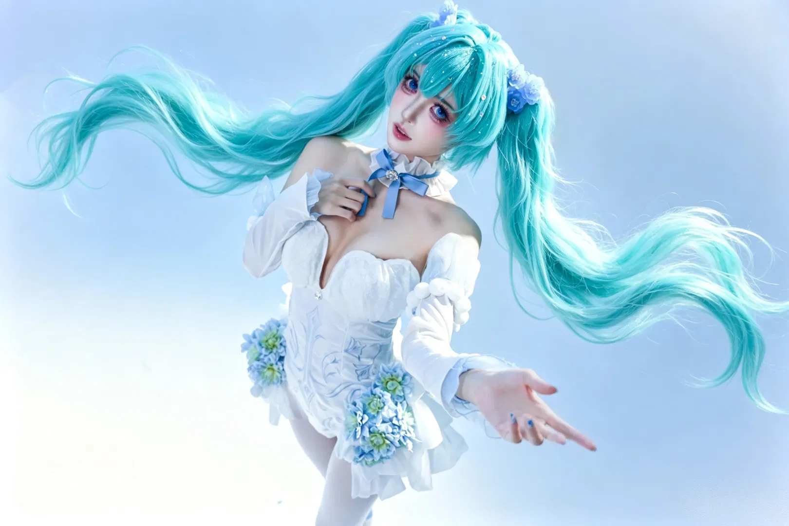【初音未来cos】粉蝶花精灵的梦幻舞台感 - 第 2 张
