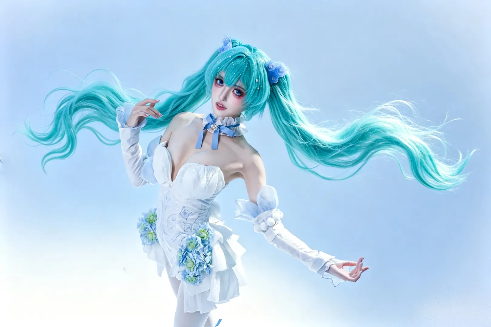【初音未来cos】粉蝶花精灵的梦幻舞台感 - 第 4 张