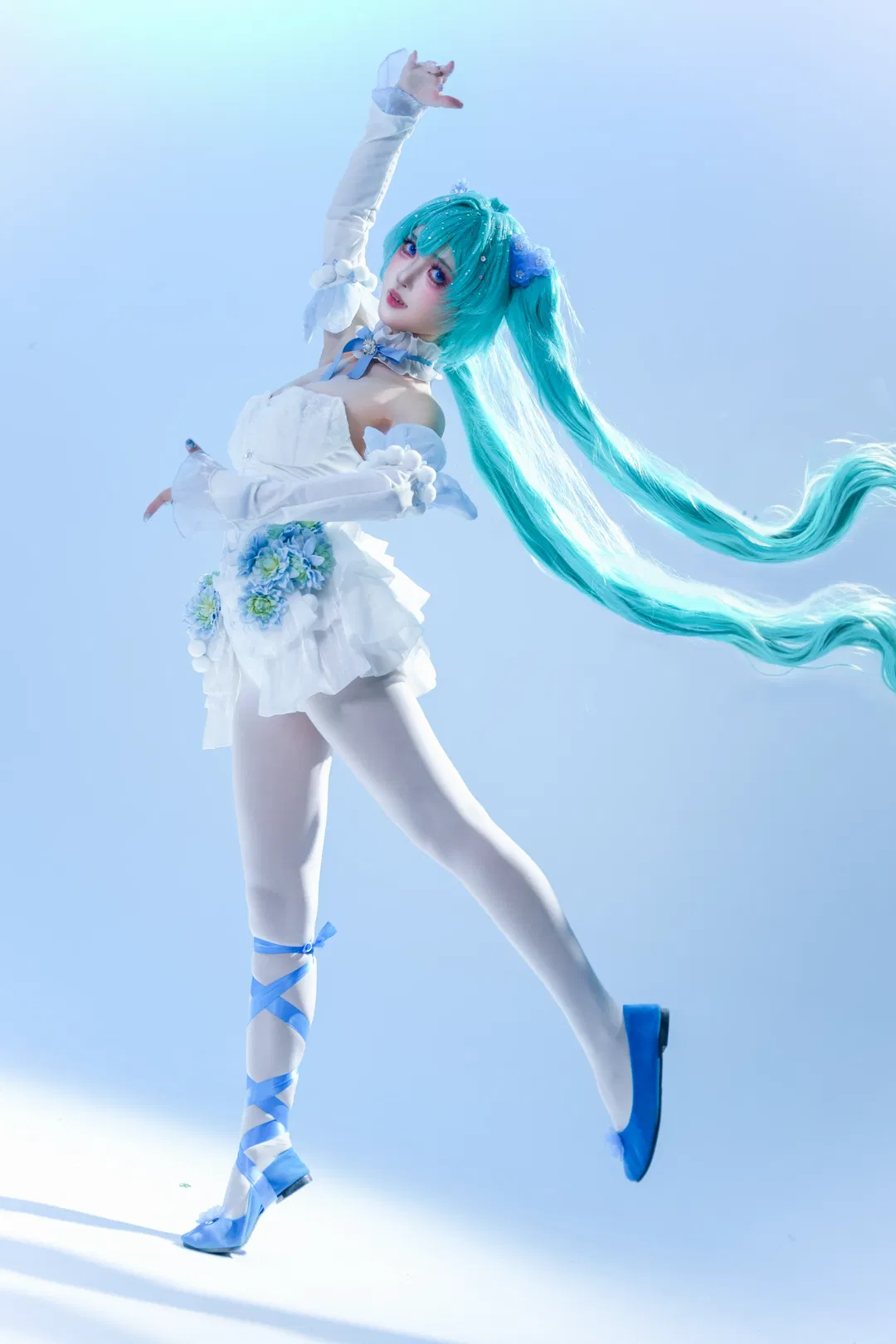 【初音未来cos】粉蝶花精灵的梦幻舞台感 - 第 7 张