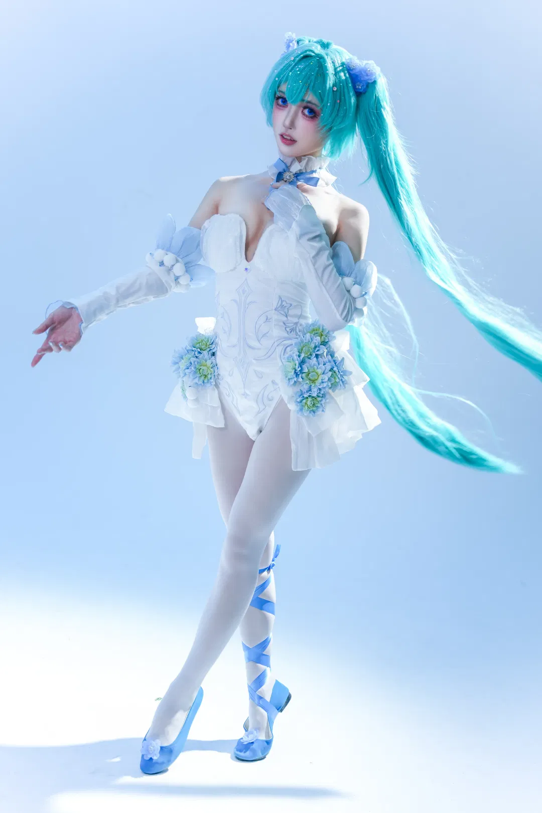 【初音未来cos】粉蝶花精灵的梦幻舞台感 - 第 9 张