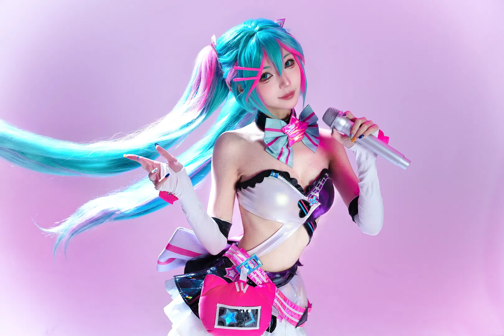 初音未来cos 喵斯快跑联动造型动作参考 - 第 13 张