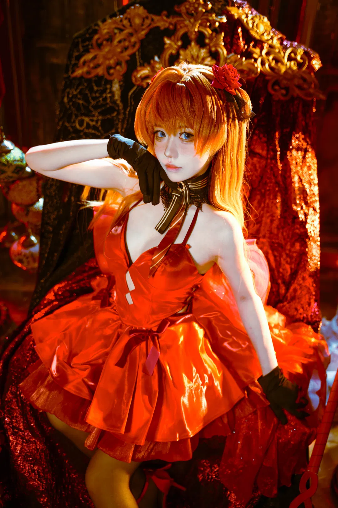 【NIKKE明日香cos】红金交织的华丽定格 - 第 6 张