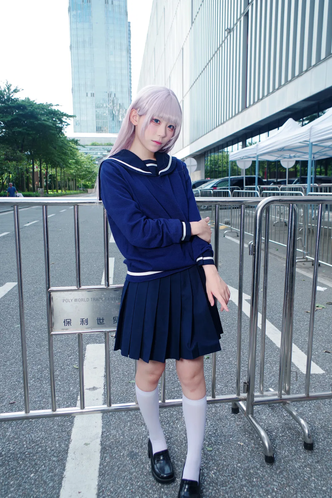 七草薺cos 徹夜之歌 水手服少女的清冷與反差 - 第 1 張