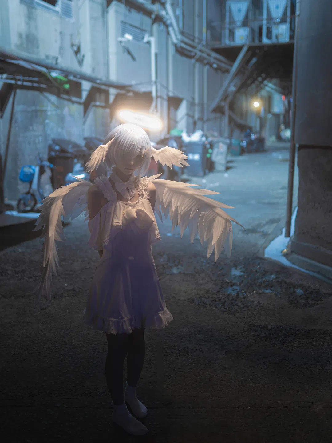 【蕾姆cos】暗巷光影下的天使设定