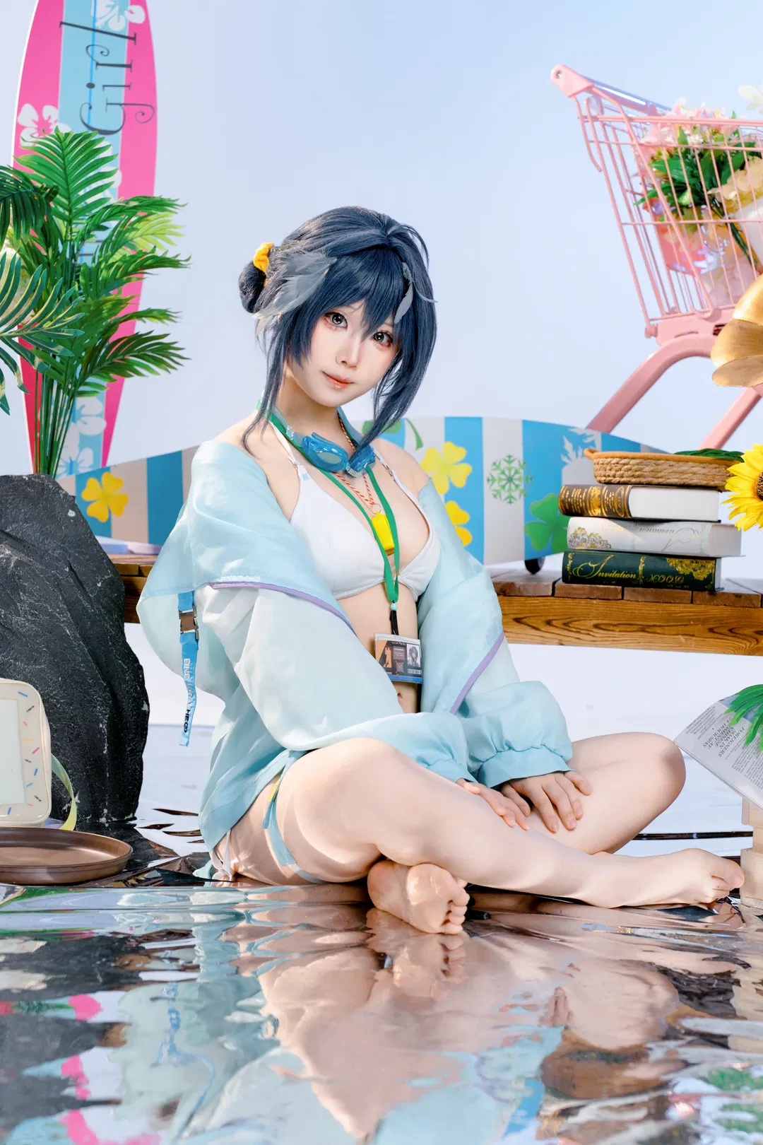 【羽毛笔cos】明日方舟的夏日沙滩清凉记录 - 第 2 张