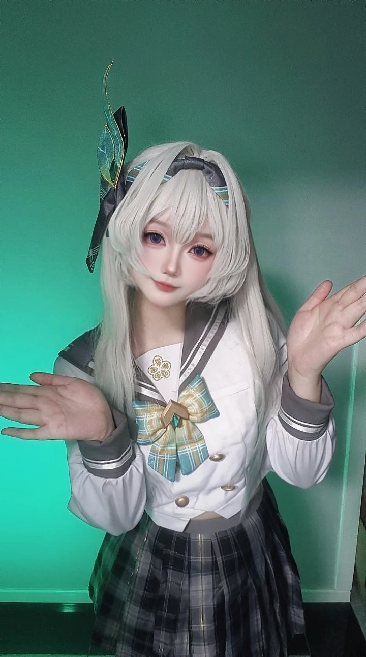 【流萤cos】崩坏星穹铁道里的这套JK制服，细节质感直接拉满 - 第 2 张