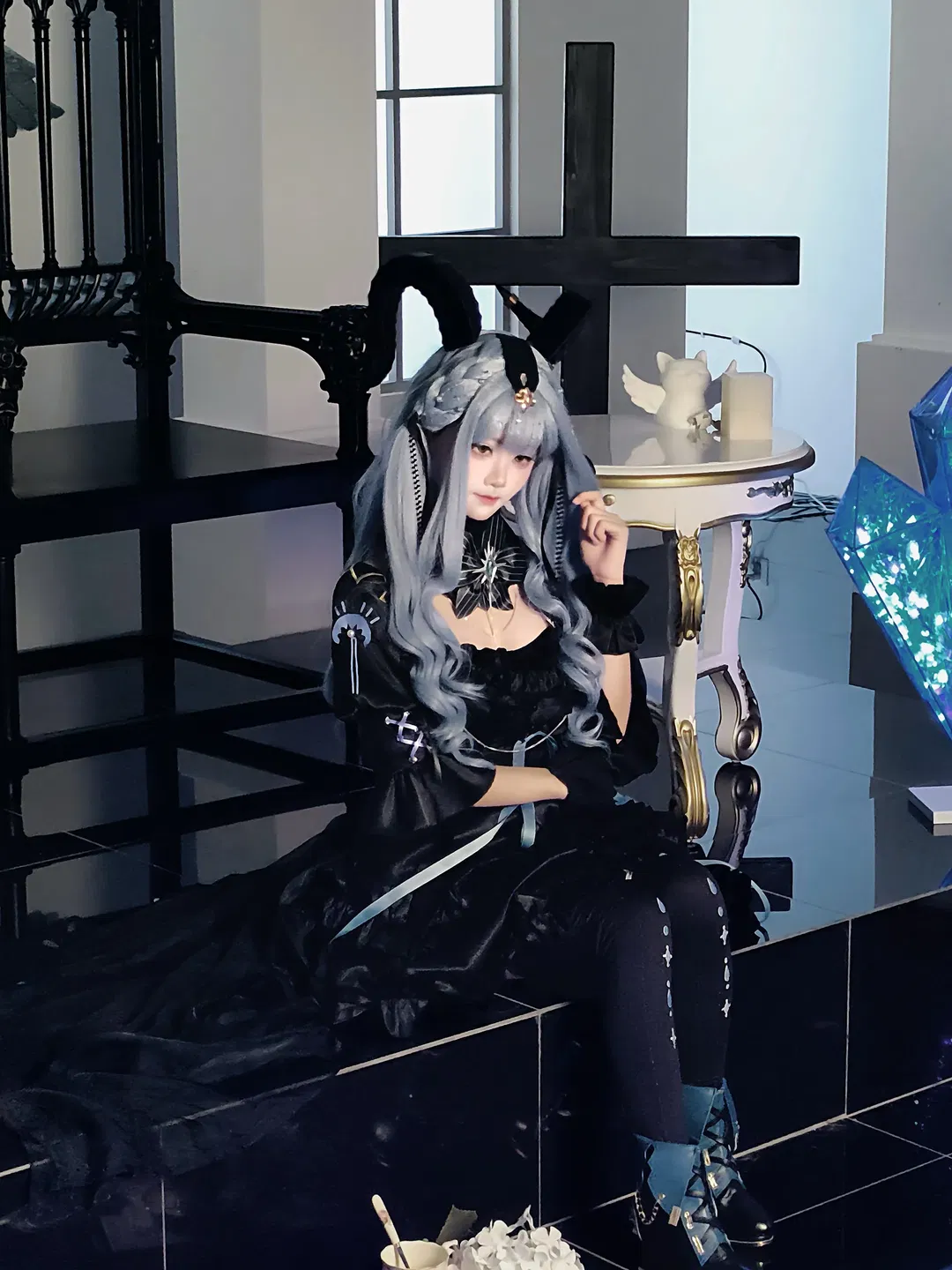 【丰川祥子cos】bangdream暗黑哥特风正片花絮调色记录 - 第 1 张
