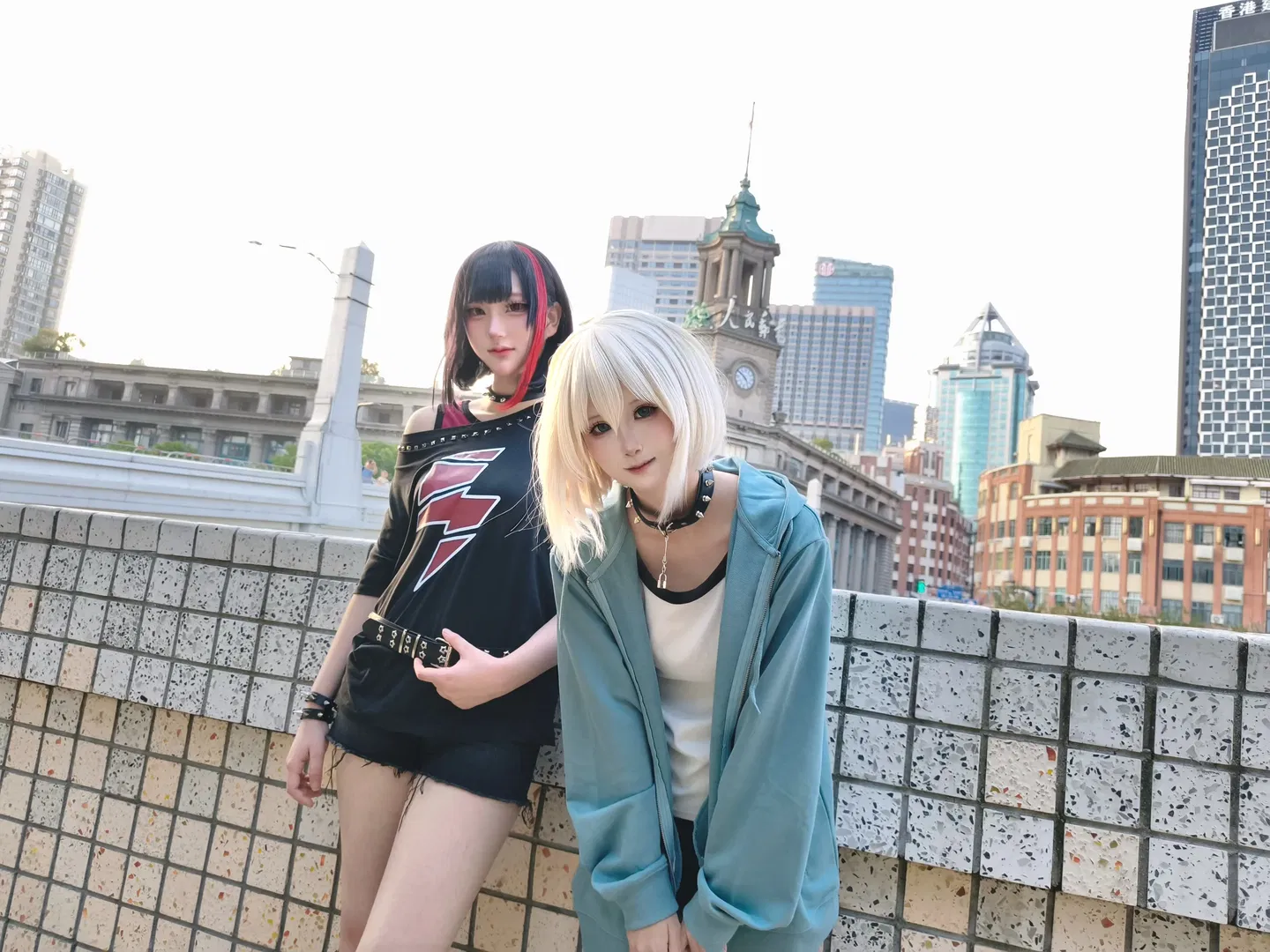 【美竹兰cos】Afterglow双人街头外景记录 - 第 1 张