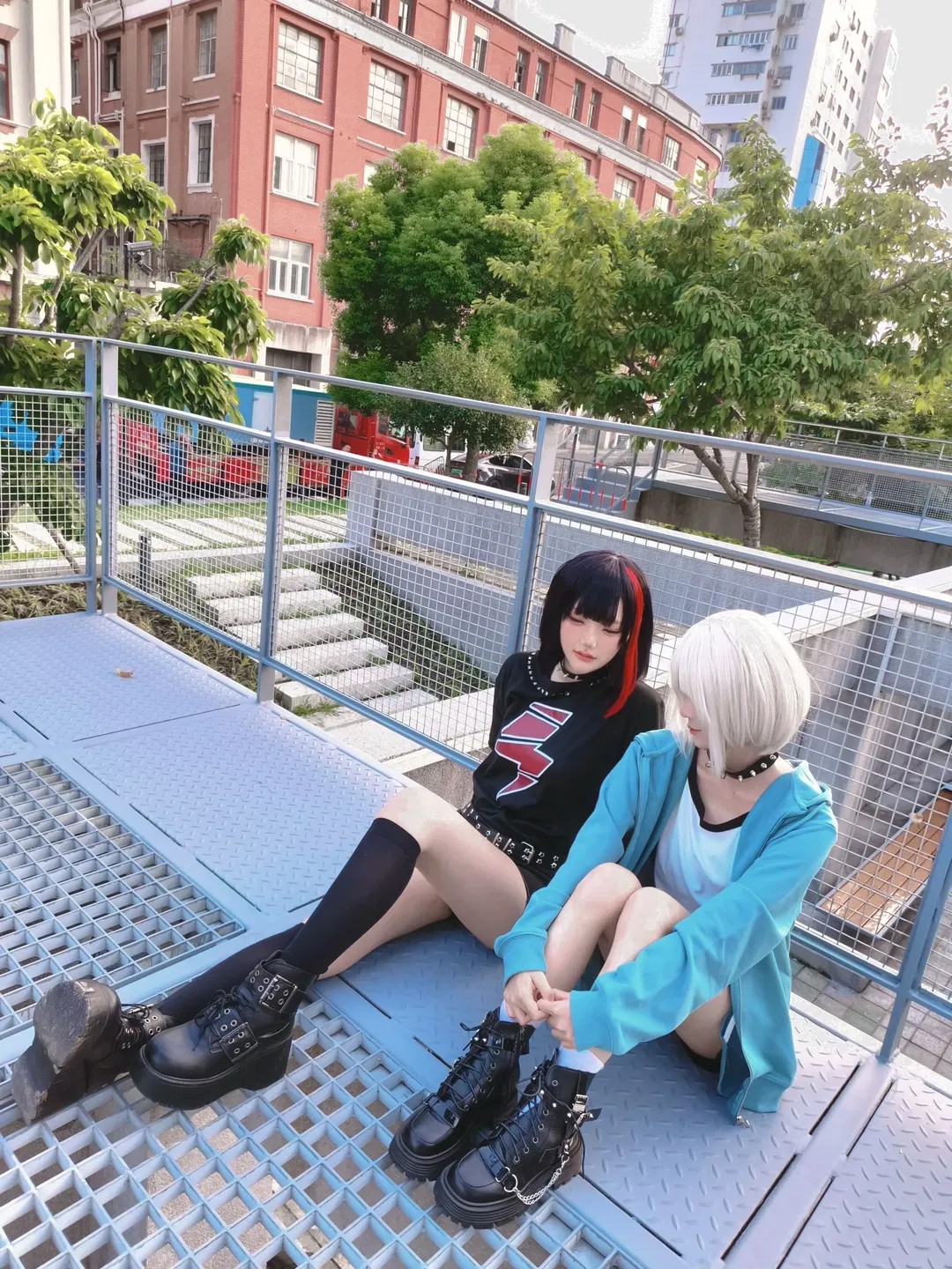 【美竹兰cos】Afterglow双人街头外景记录 - 第 3 张
