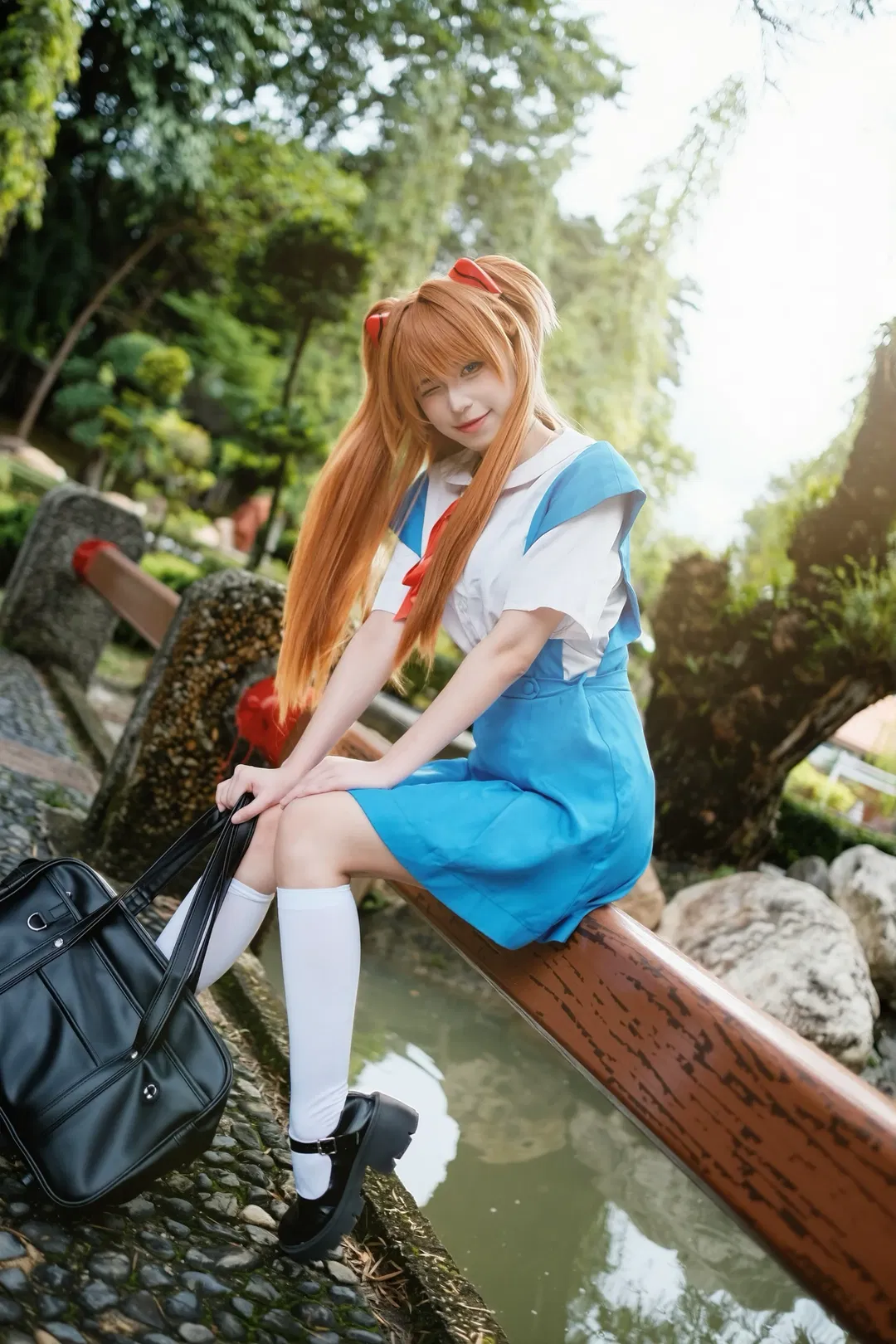 【明日香cos】放学后的散步时光，经典校服穿搭 - 第 2 张