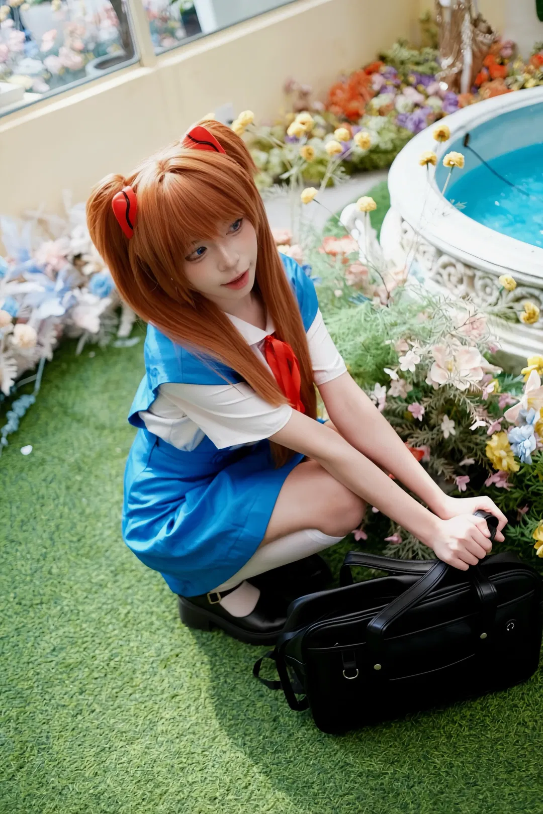 【明日香cos】放学后的散步时光，经典校服穿搭 - 第 3 张