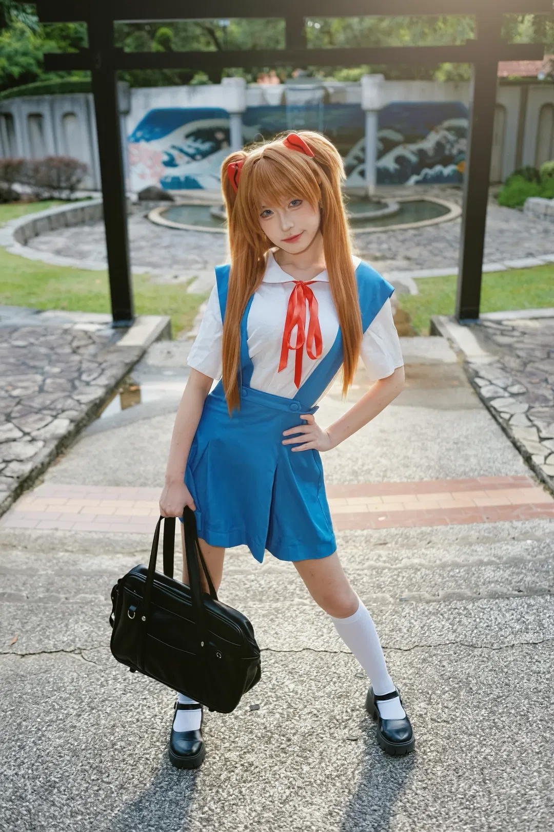 【明日香cos】放学后的散步时光，经典校服穿搭 - 第 5 张